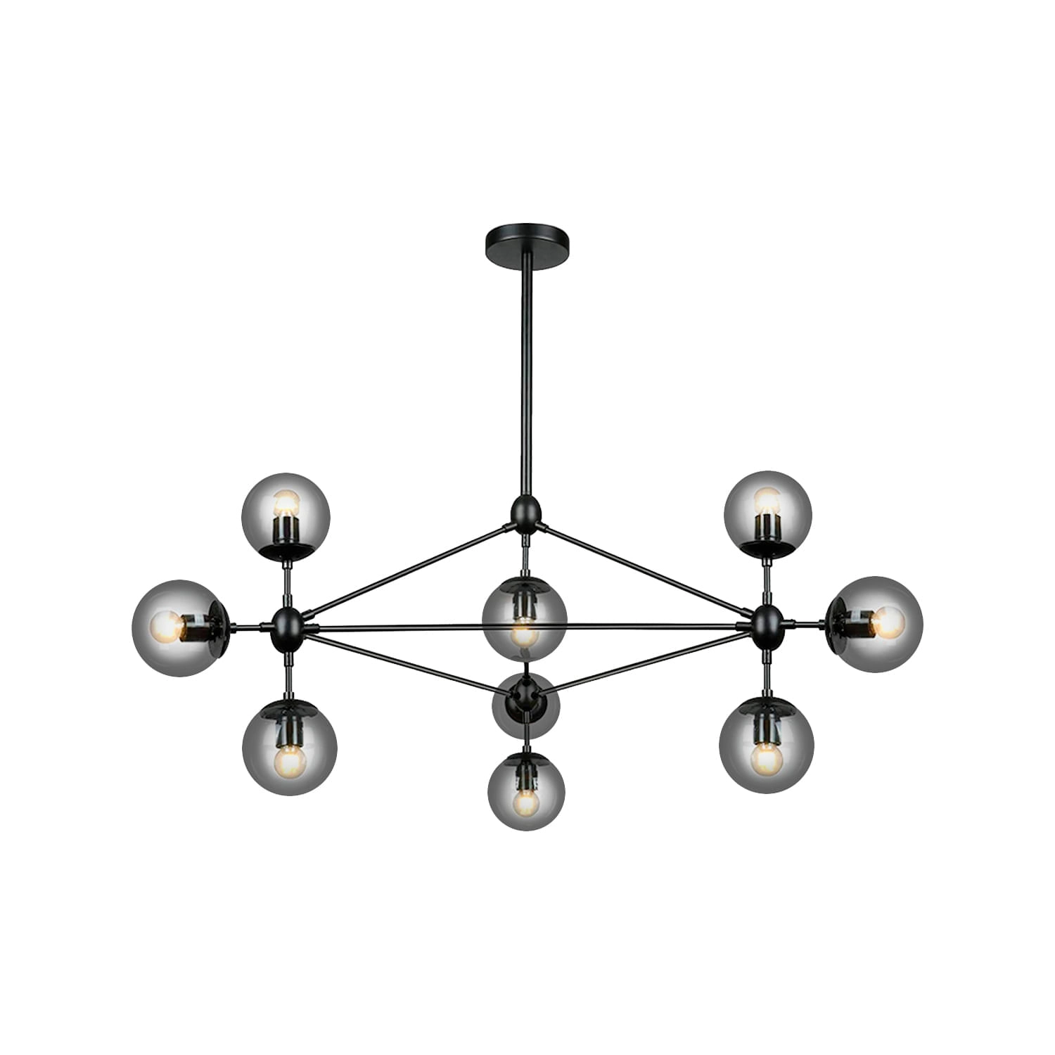 LÁMPARA COLGANTE LED STUDIO KIEV (SIN AMPOLLETA E27) NEGRA