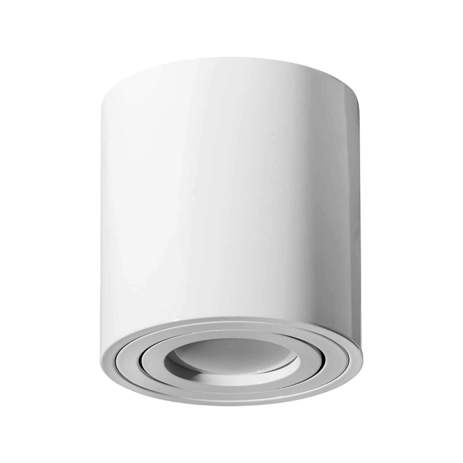 FOCO SOBREPUESTO LED STUDIO SIMPLE REDONDO DIRIGIBLE (SIN AMPOLLETA GU10) BLANCO