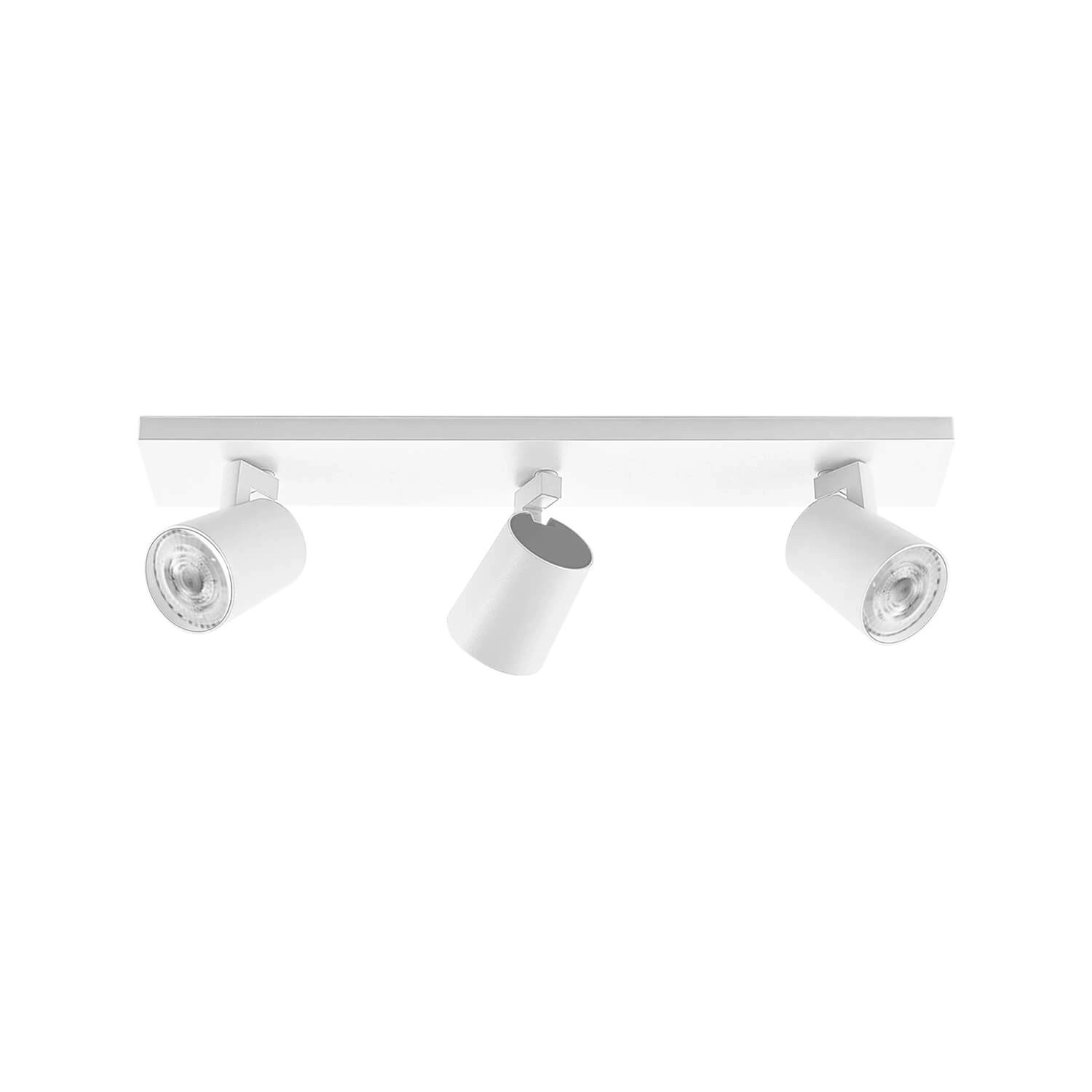 FOCO SOBREPUESTO CIELO / MURO LED STUDIO DIRIGIBLE TRIPLE (SIN AMPOLLETA GU10) BLANCO