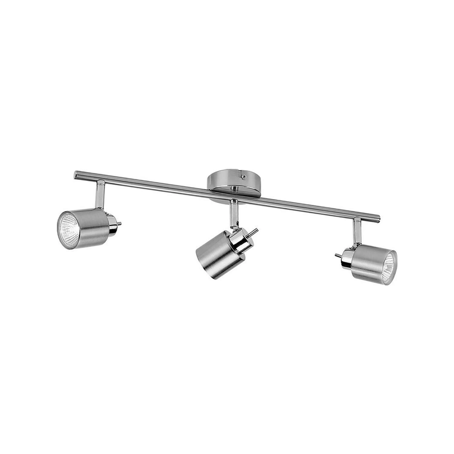 FOCO SOBREPUESTO CIELO / MURO PHILIPS MERANTI TRIPLE DIRIGIBLE (SIN AMPOLLETA GU10) NÍQUEL (915005222301)