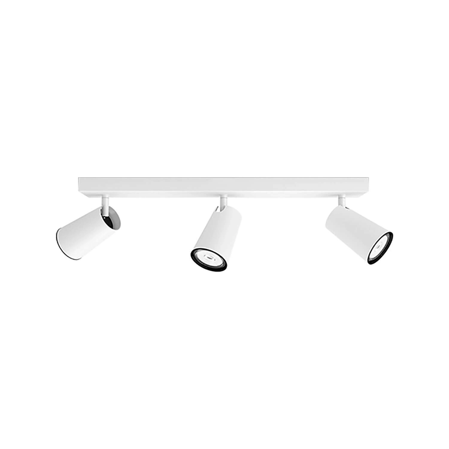 FOCO SOBREPUESTO CIELO / MURO PHILIPS PAISLEY TRIPLE DIRIGIBLE (SIN AMPOLLETA GU10) BLANCO (915005529901)