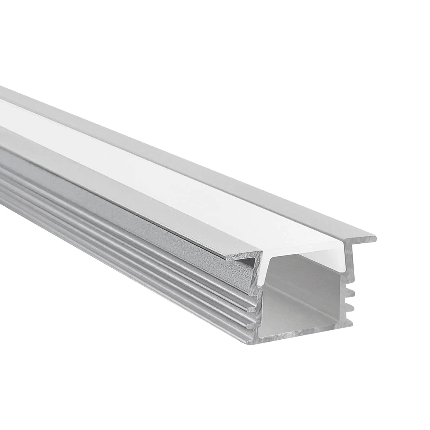 PERFIL PARA CINTA LED STUDIO EMBUTIDO CUADRADO (2 METROS) H1.2 2.2x200 CM GRIS