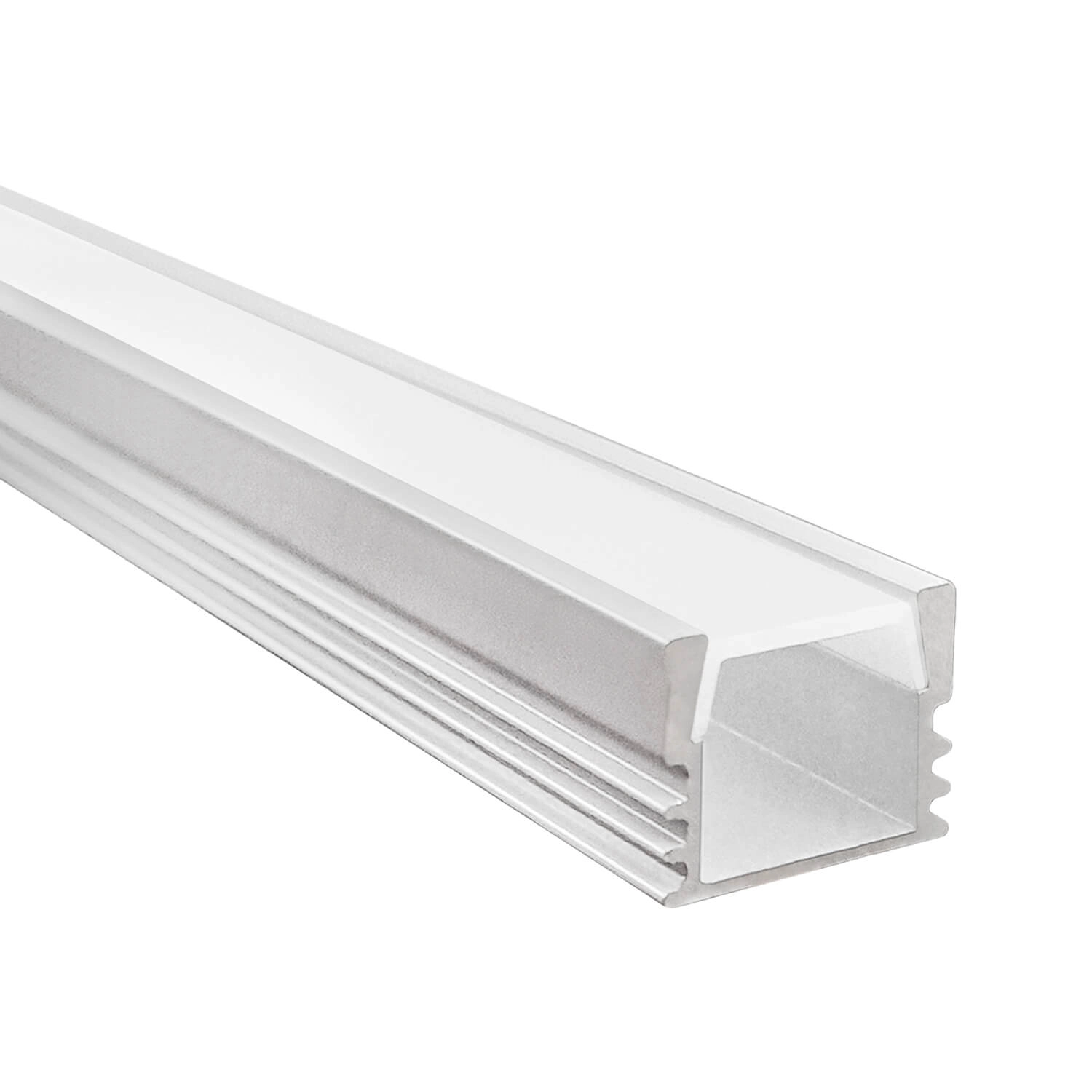 PERFIL PARA CINTA LED STUDIO SOBREPUESTO CUADRADO (2 METROS) H1.2 1.5x200 CM BLANCO
