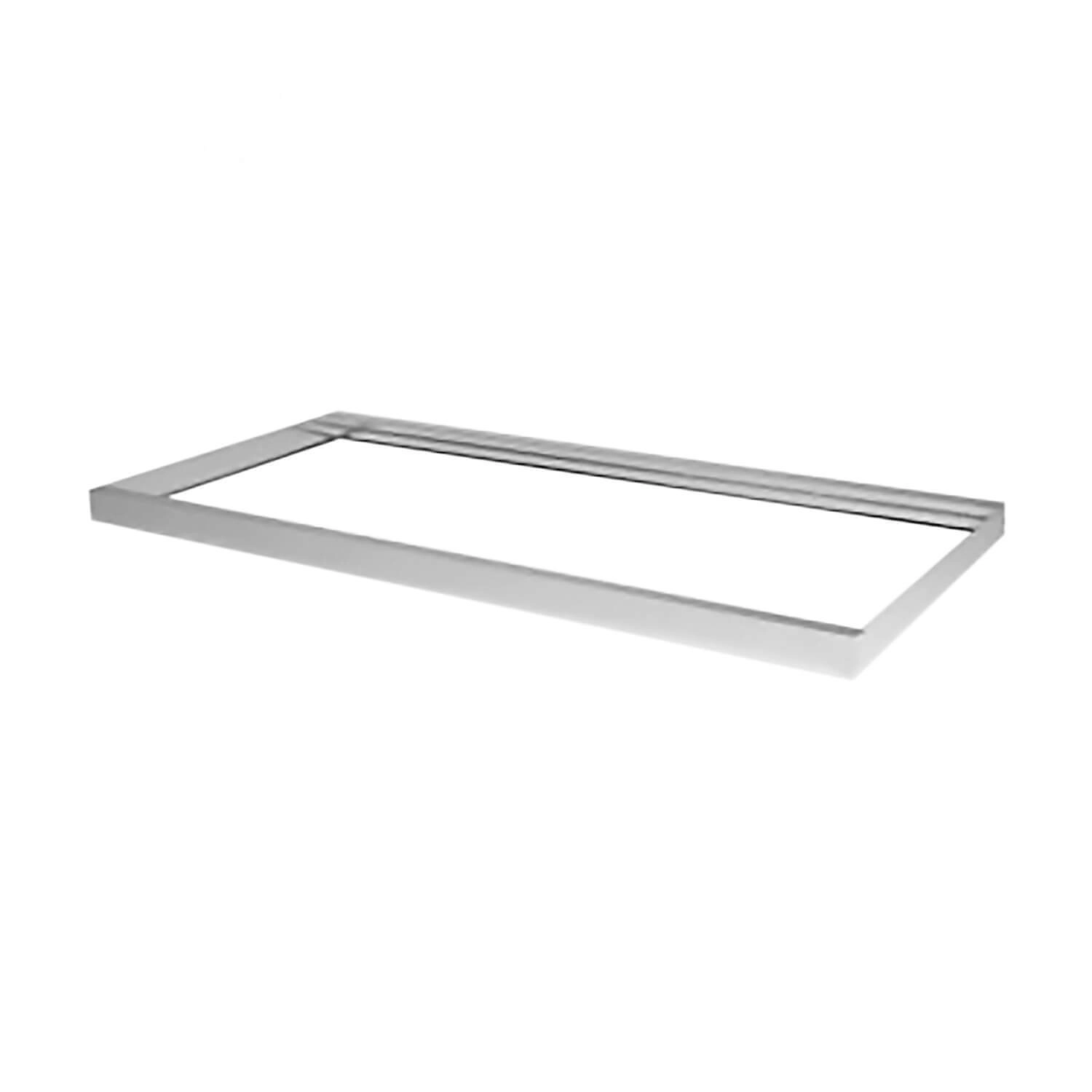 MARCO PARA PANEL LED STUDIO RECTANGULAR PARA SOBREPONER H4.3 2.9x120.5 CM BLANCO