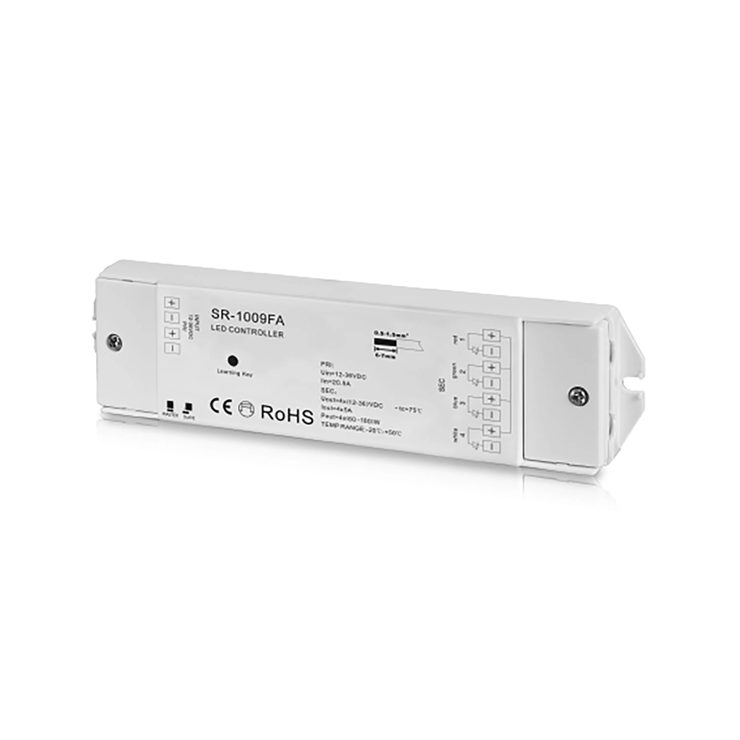 RECEPTOR DE RADIO FRECUENCIA LED STUDIO SR-1009FA3 4CH X 350MA BLANCO