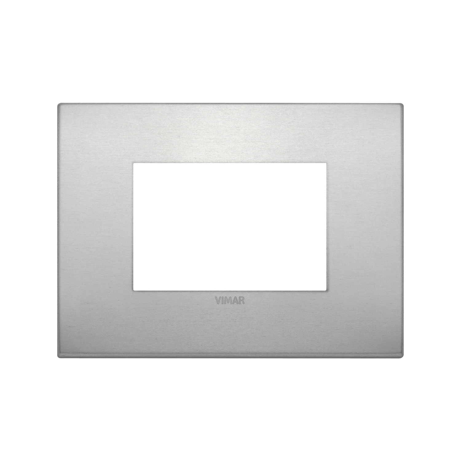 PLACA CLASSIC VIMAR ARKÉ ALU-TECH 3 MÓDULOS ALUMINIO (19653.15)