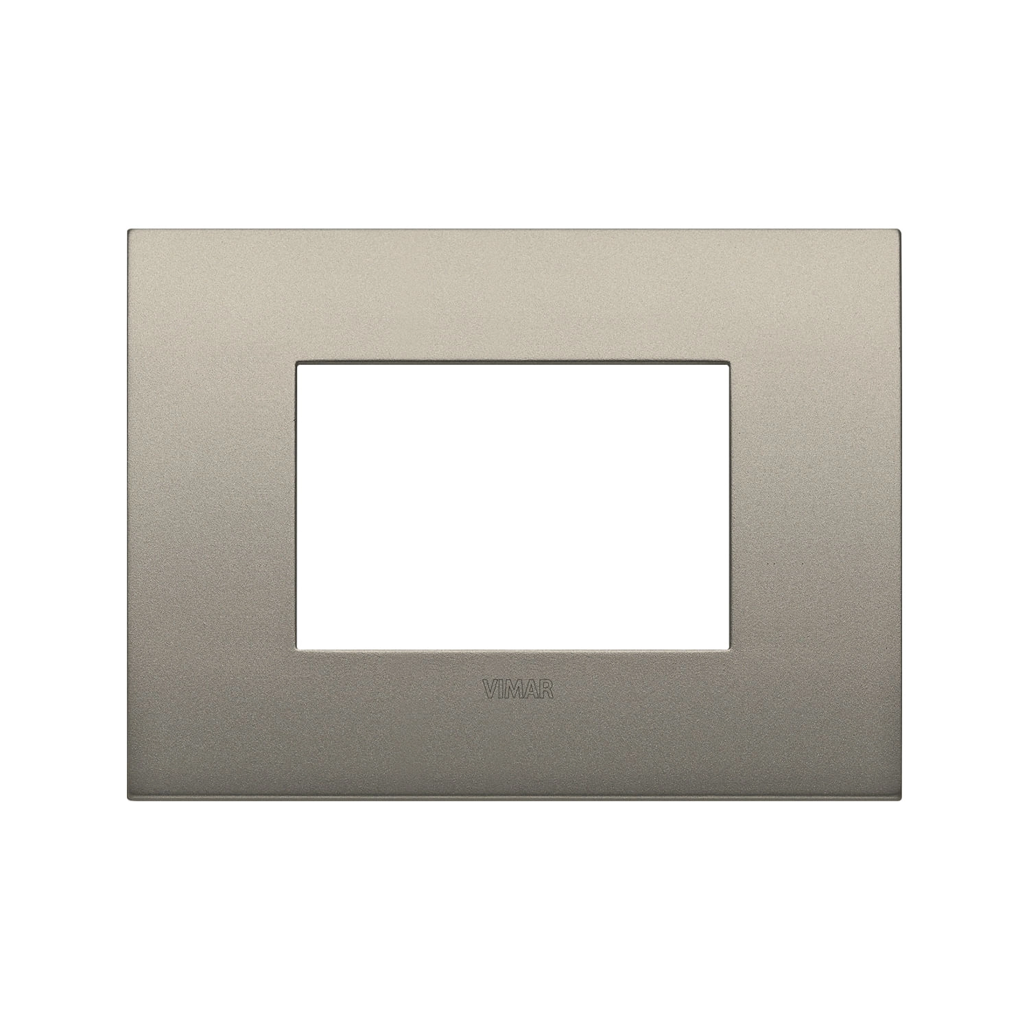 PLACA CLASSIC VIMAR ARKÉ METAL-COLOR 3 MÓDULOS METAL CHAMPAÑA (19653.13)