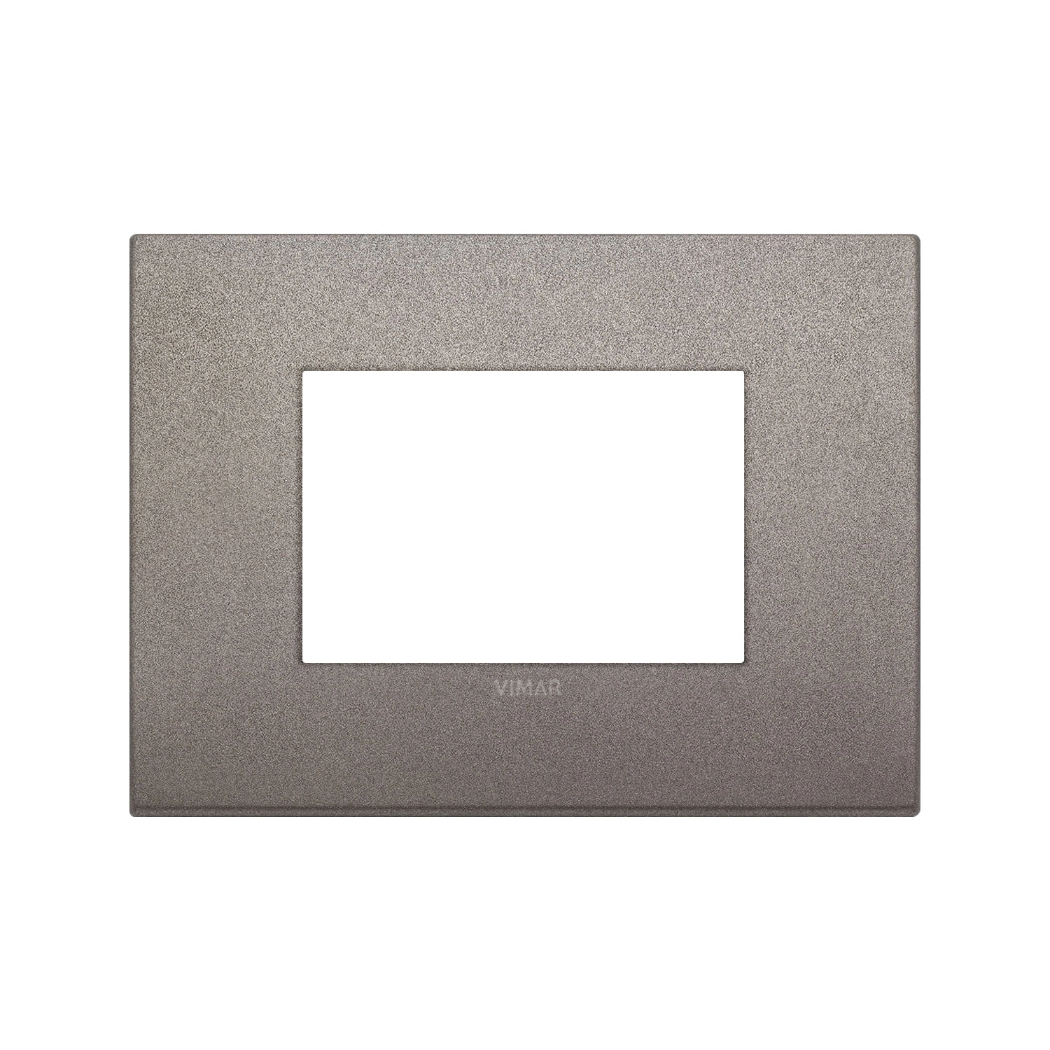 PLACA CLASSIC VIMAR ARKÉ METAL-COLOR 3 MÓDULOS METAL TITANIO (19653.04)