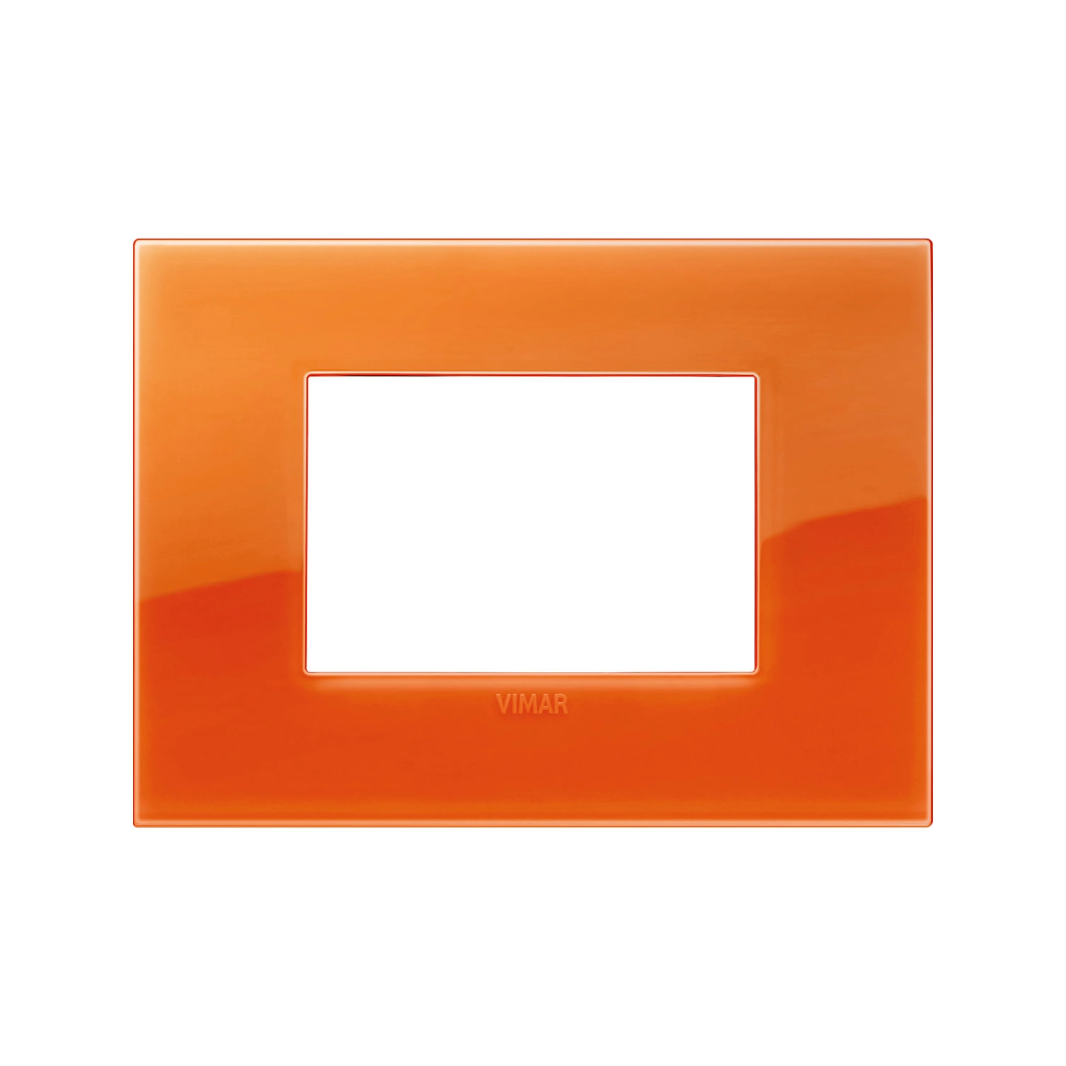 PLACA CLASSIC VIMAR ARKÉ REFLEX PLUS 3 MÓDULOS NARANJA (19653.63)