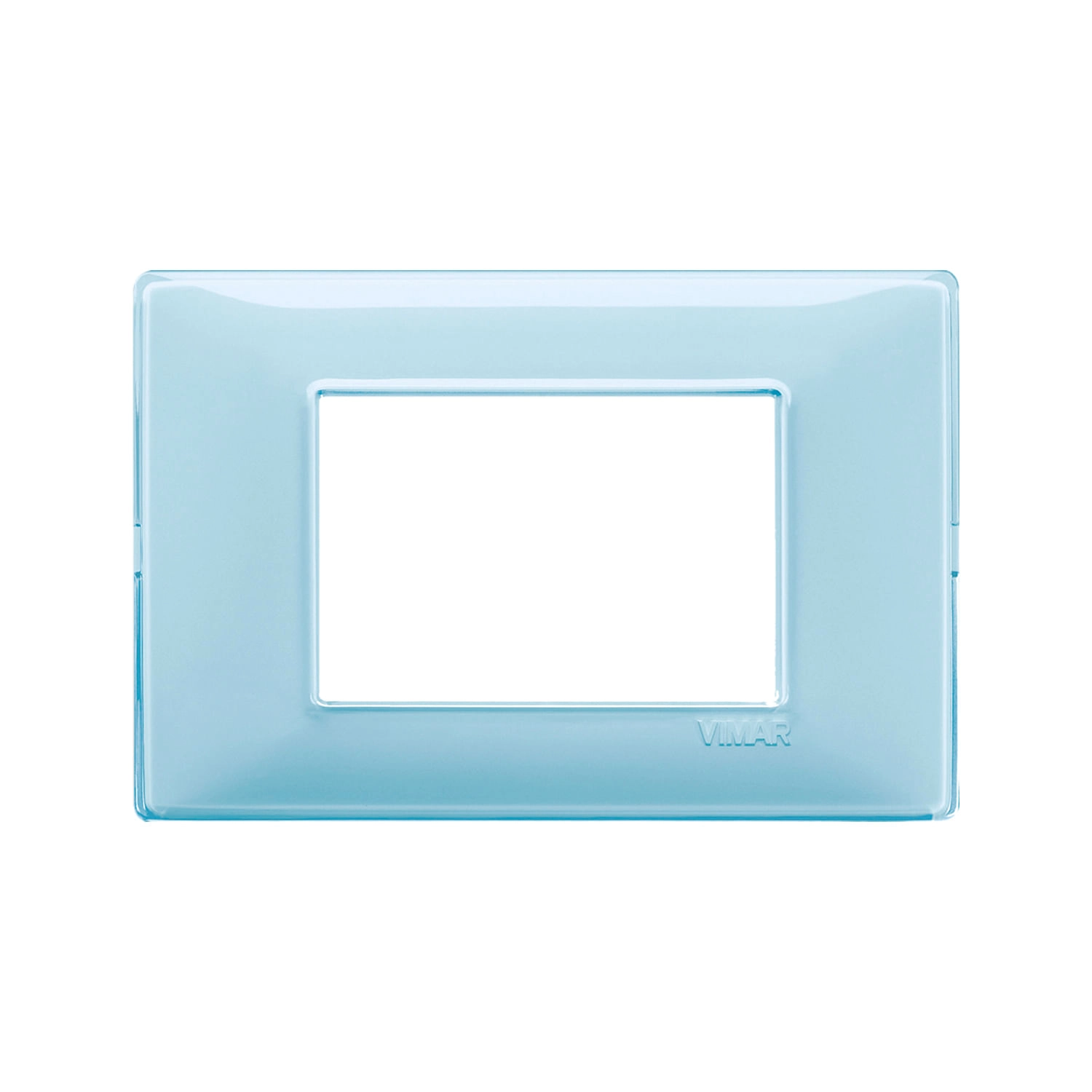 PLACA VIMAR PLANA REFLEX 3 MÓDULOS AGUA (14653.45)