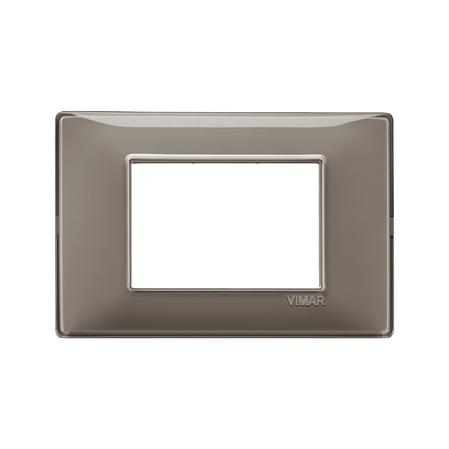 PLACA VIMAR PLANA REFLEX 3 MÓDULOS CENIZA (14653.40)