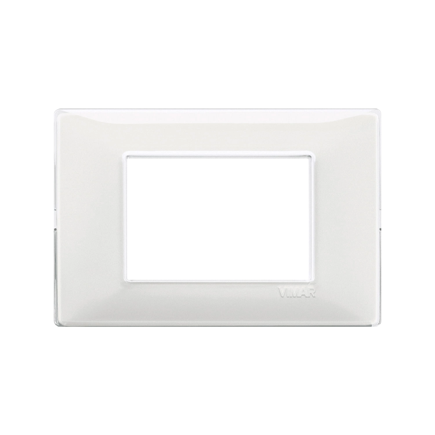 PLACA VIMAR PLANA REFLEX 3 MÓDULOS NIEVE (14653.41)