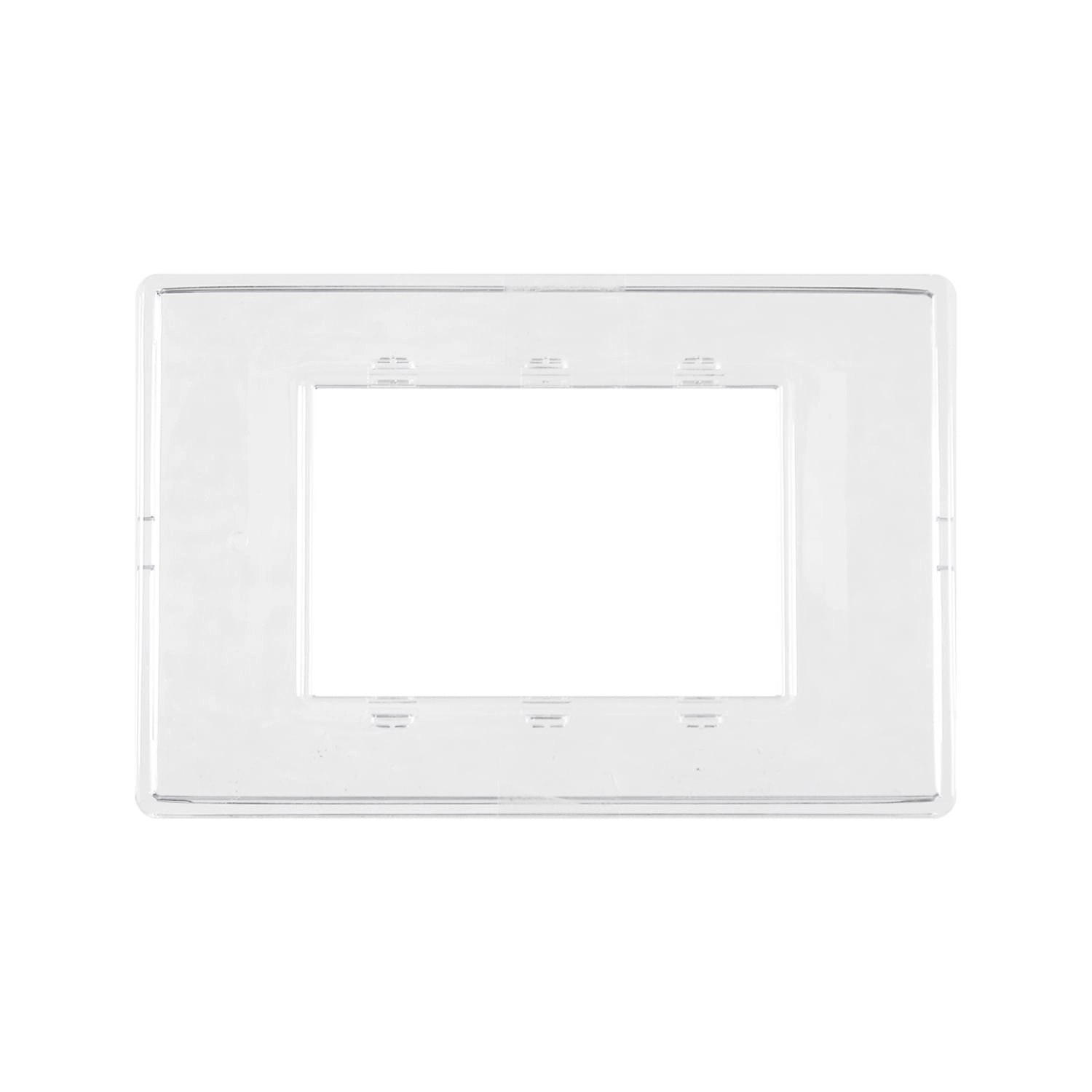PLACA VIMAR PLANA REFLEX 3 MÓDULOS TRANSPARENTE (14653.42)