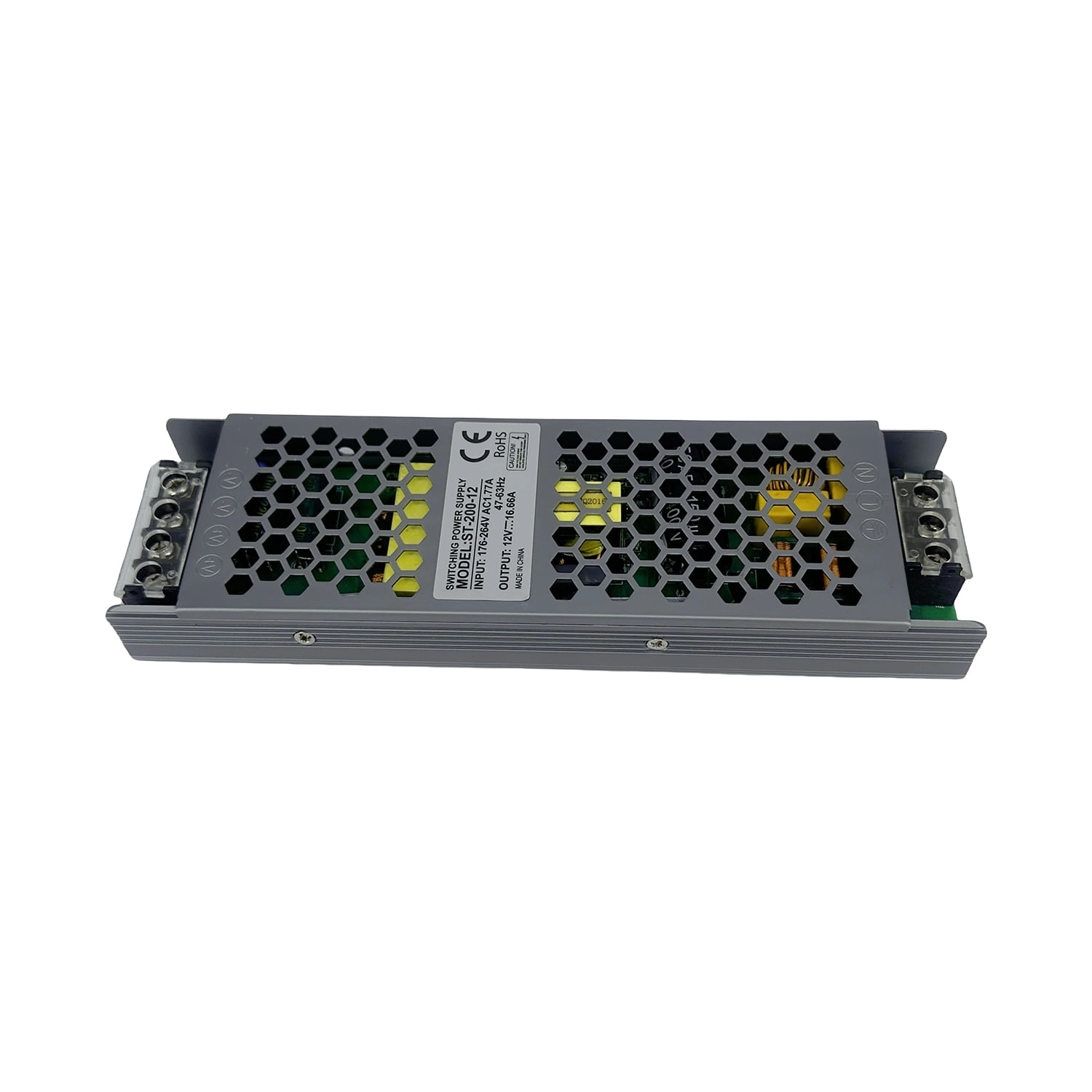 FUENTE DE PODER LED STUDIO SLIM 16.7A 200W 12V GRIS