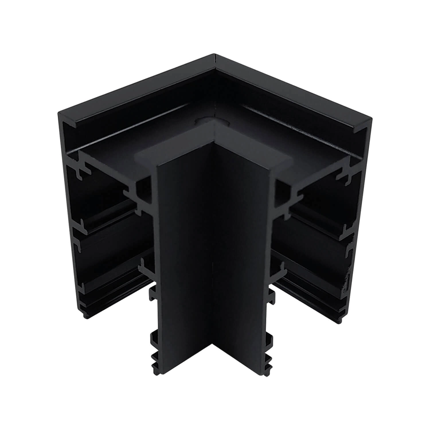 UNIÓN TIPO L LED STUDIO PARA RIEL MAGNÉTICO NEGRO