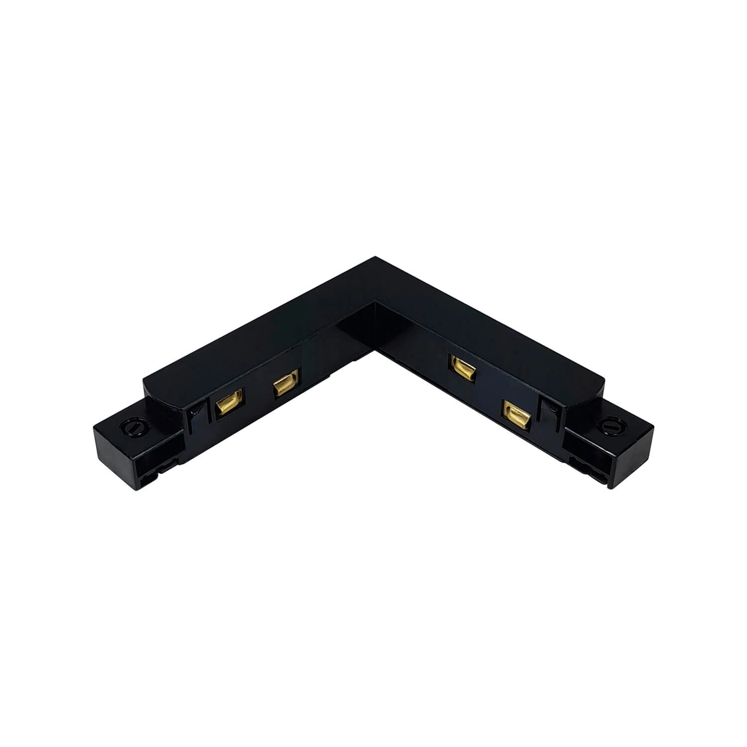CONECTOR TIPO L LED STUDIO PARA RIEL MAGNÉTICO NEGRO