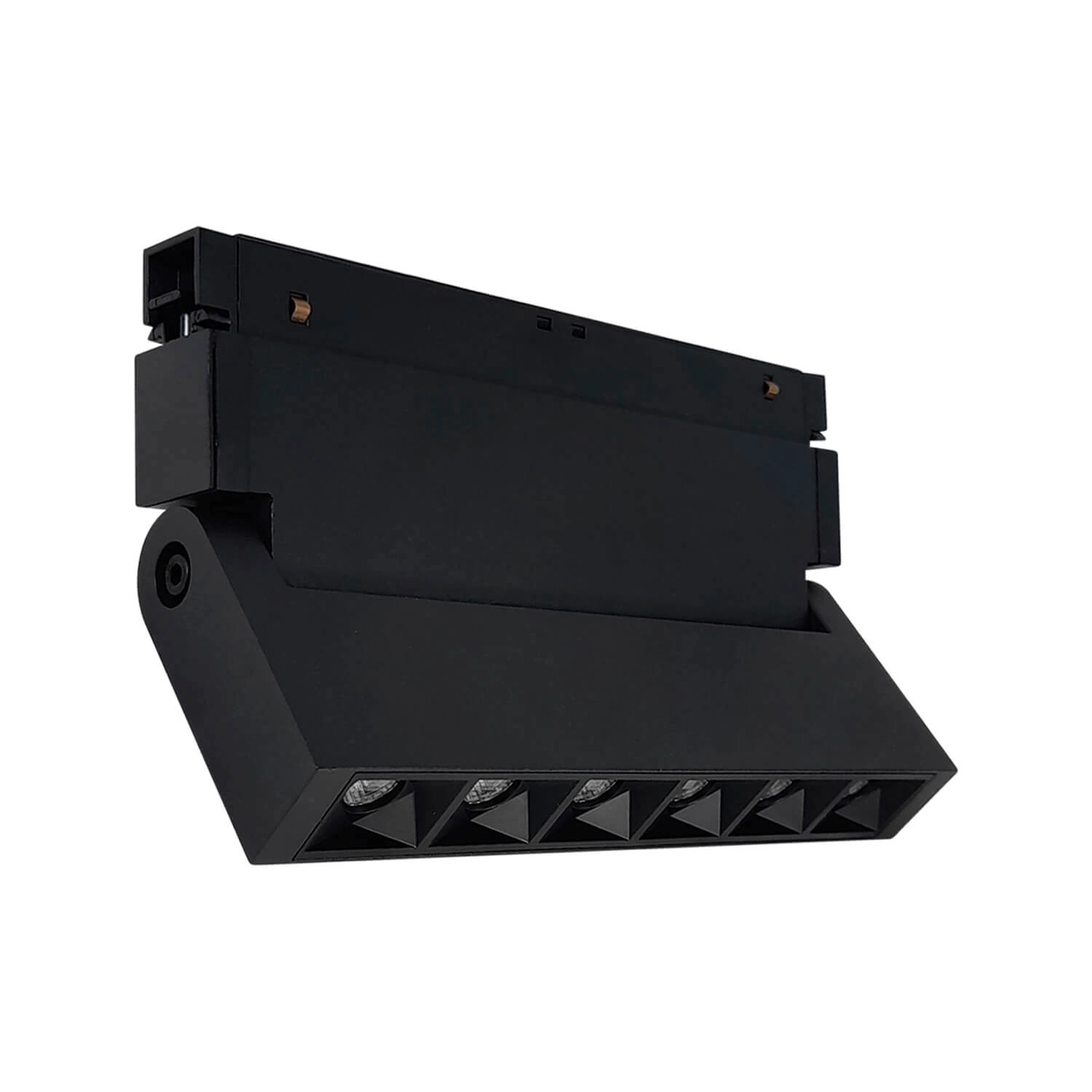 FOCO RIEL LED STUDIO PARA RIEL MAGNÉTICO 6W LUZ CÁLIDA (3000K) NEGRO