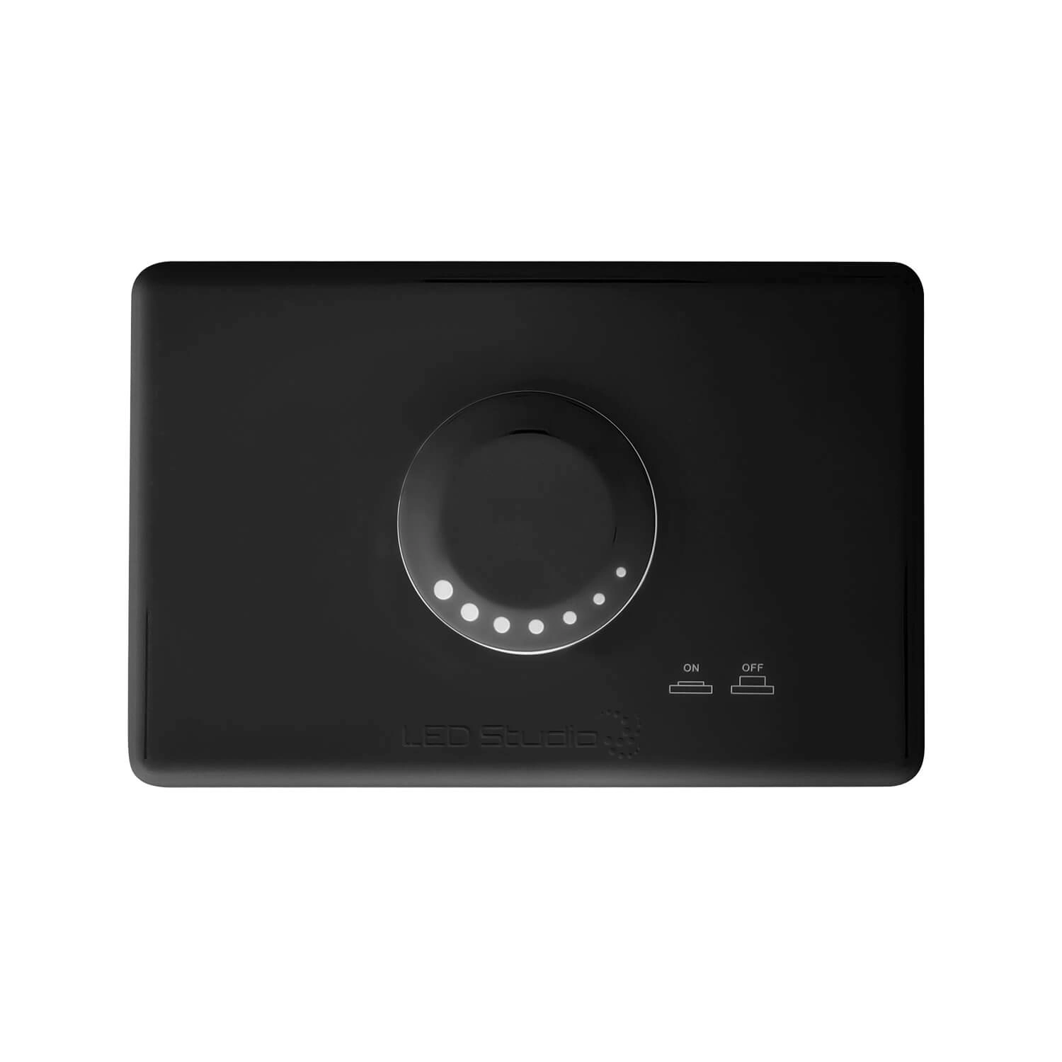 DIMMER MURO LED STUDIO GIRATORIO 10W A 150W NEGRO