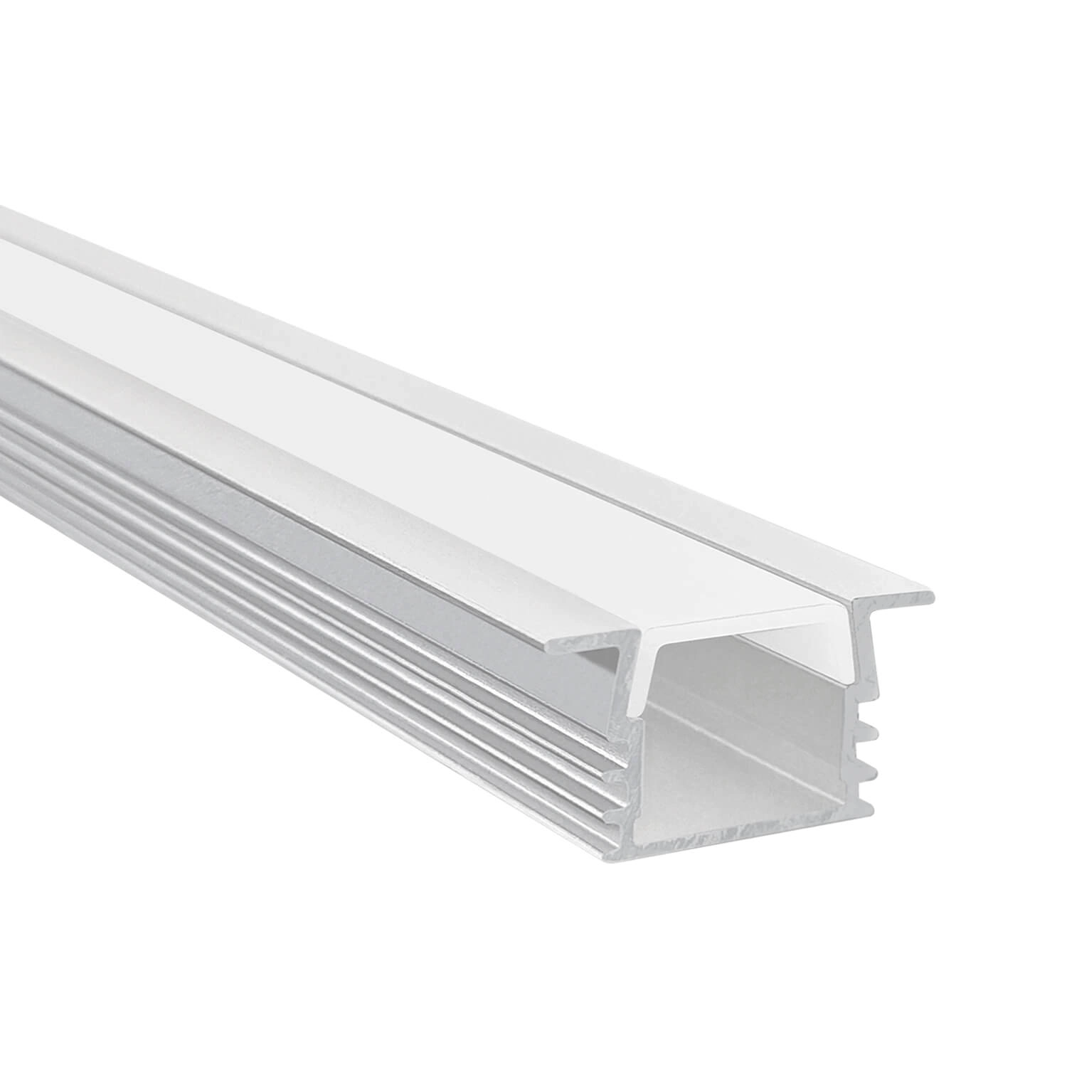PERFIL PARA CINTA LED STUDIO EMBUTIDO CUADRADO (2 METROS) H1.2 2.2x200 CM BLANCO