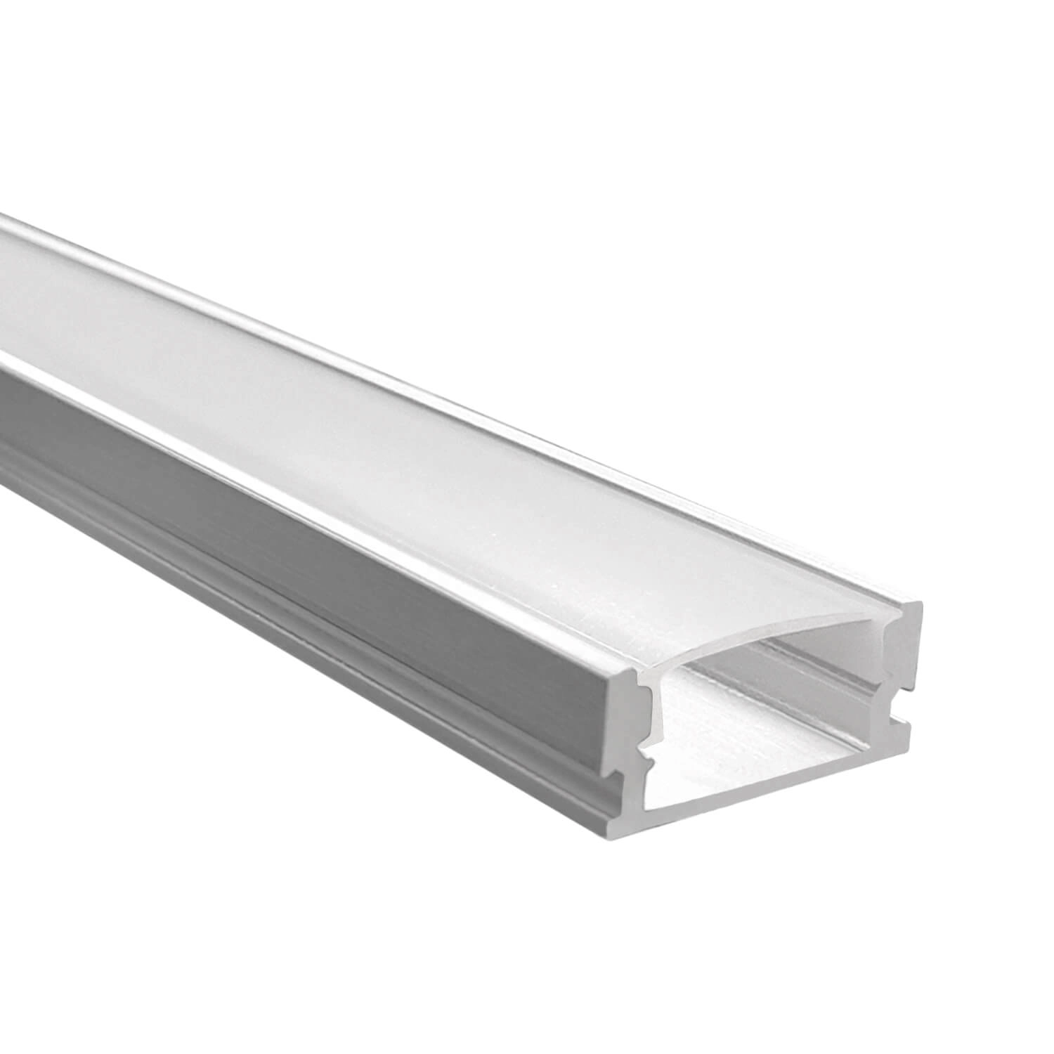 PERFIL PARA CINTA LED STUDIO RECTANGULAR SOBREPUESTO BAJO 0.7 2MTS H0.7 1.7x200 CM GRIS