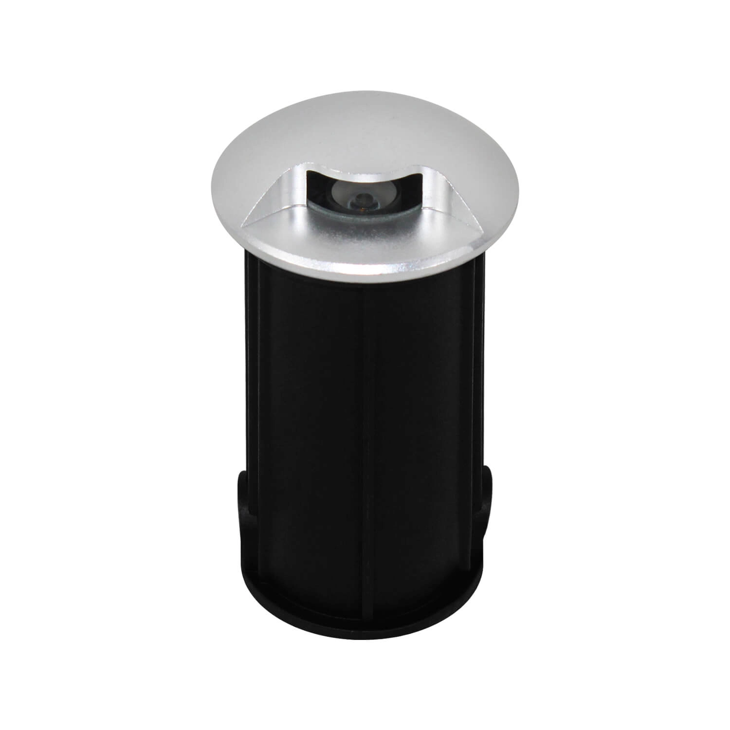 EMBUTIDO DE PISO LED STUDIO SALIDA DE LUZ SIMPLE 3W LUZ CÁLIDA (3000K) IP67 PLATEADO