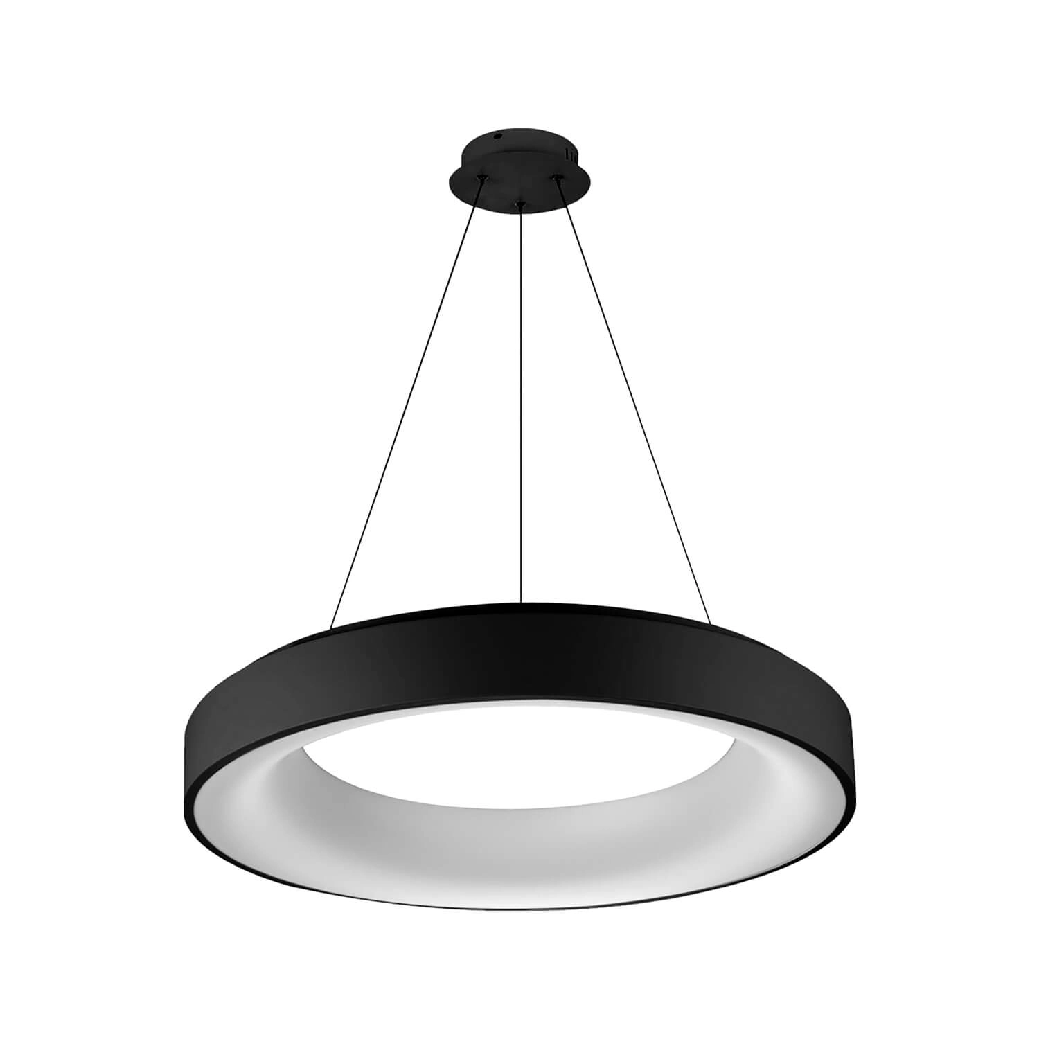 LÁMPARA COLGANTE LED STUDIO AIR 55W LUZ CÁLIDA (3000K) ARO Ø60 NEGRA