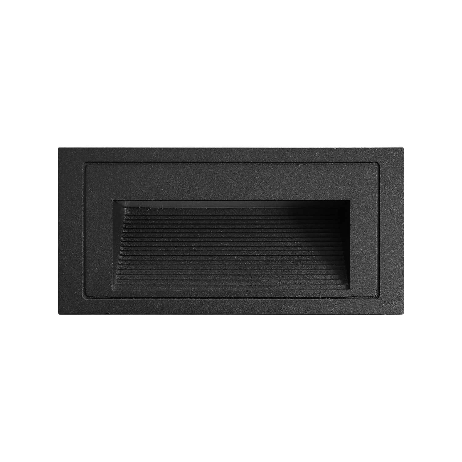 EMBUTIDO DE MURO LED STUDIO CALIPSO HORIZONTAL 6W LUZ CÁLIDA (2700K) IP54 NEGRO