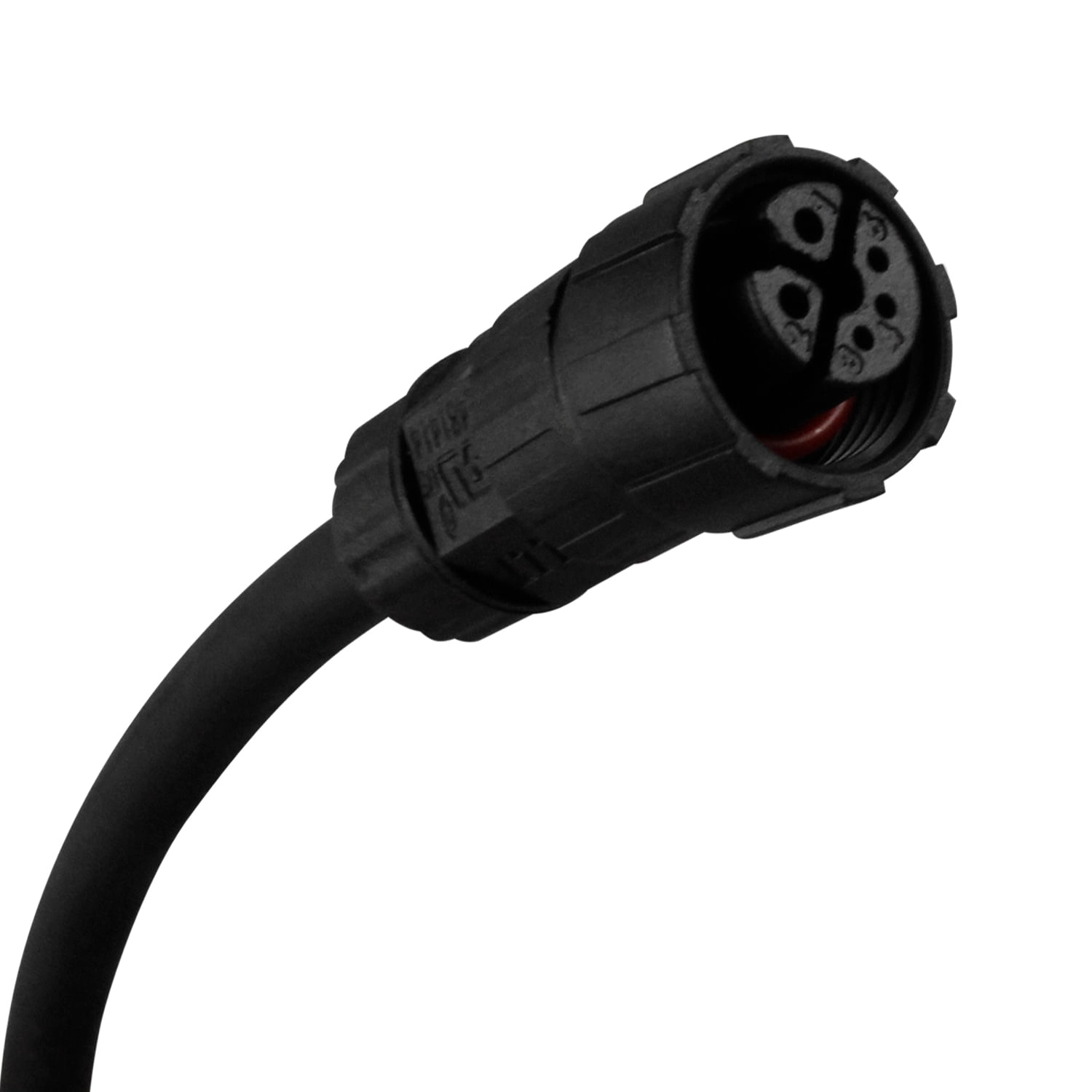 CABLE CONECTOR LED STUDIO HEMBRA 5 PINES CON EXTREMO DESNUDO NEGRO