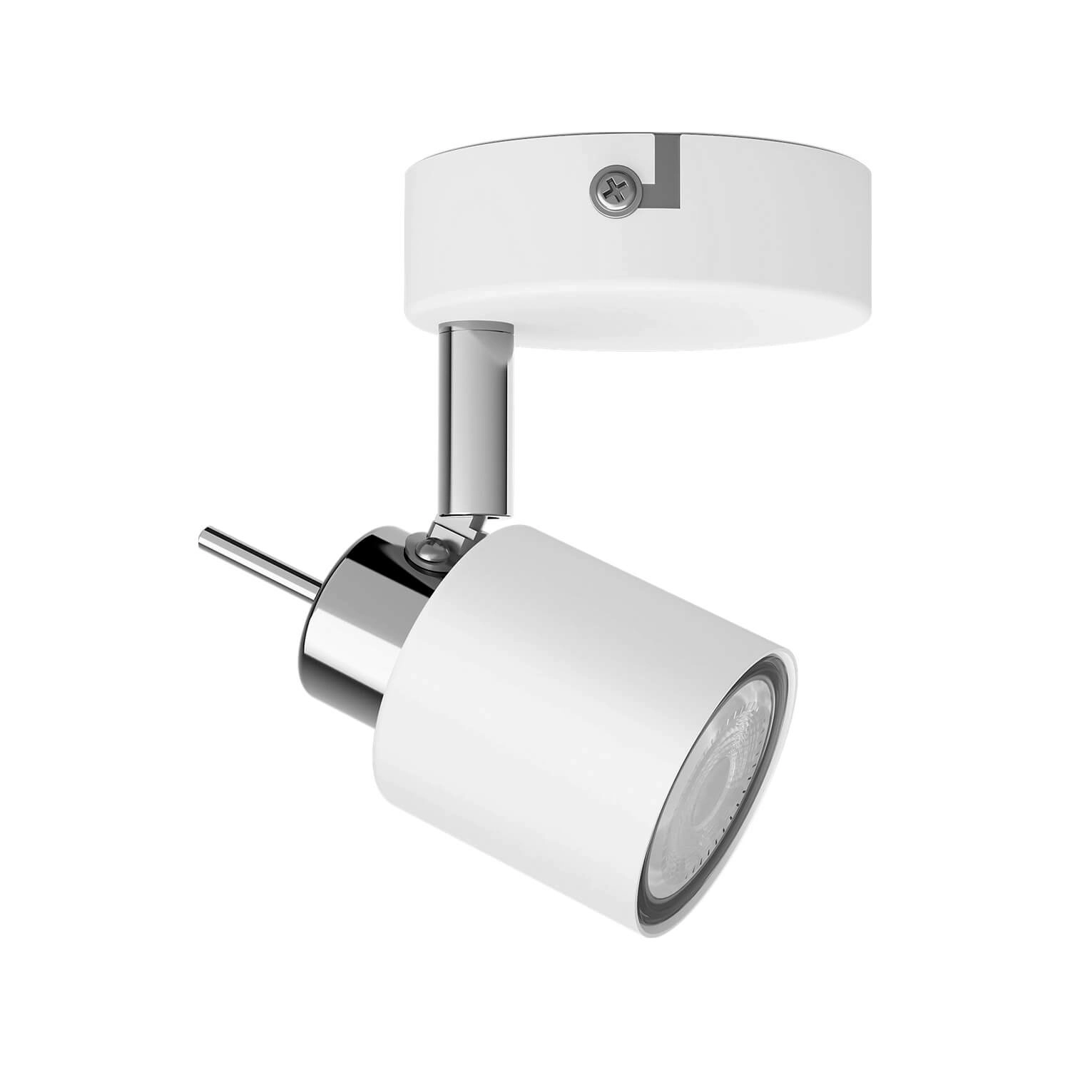 FOCO SOBREPUESTO CIELO / MURO PHILIPS MERANTI SIMPLE DIRIGIBLE (SIN AMPOLLETA GU10) BLANCO (929003253501)