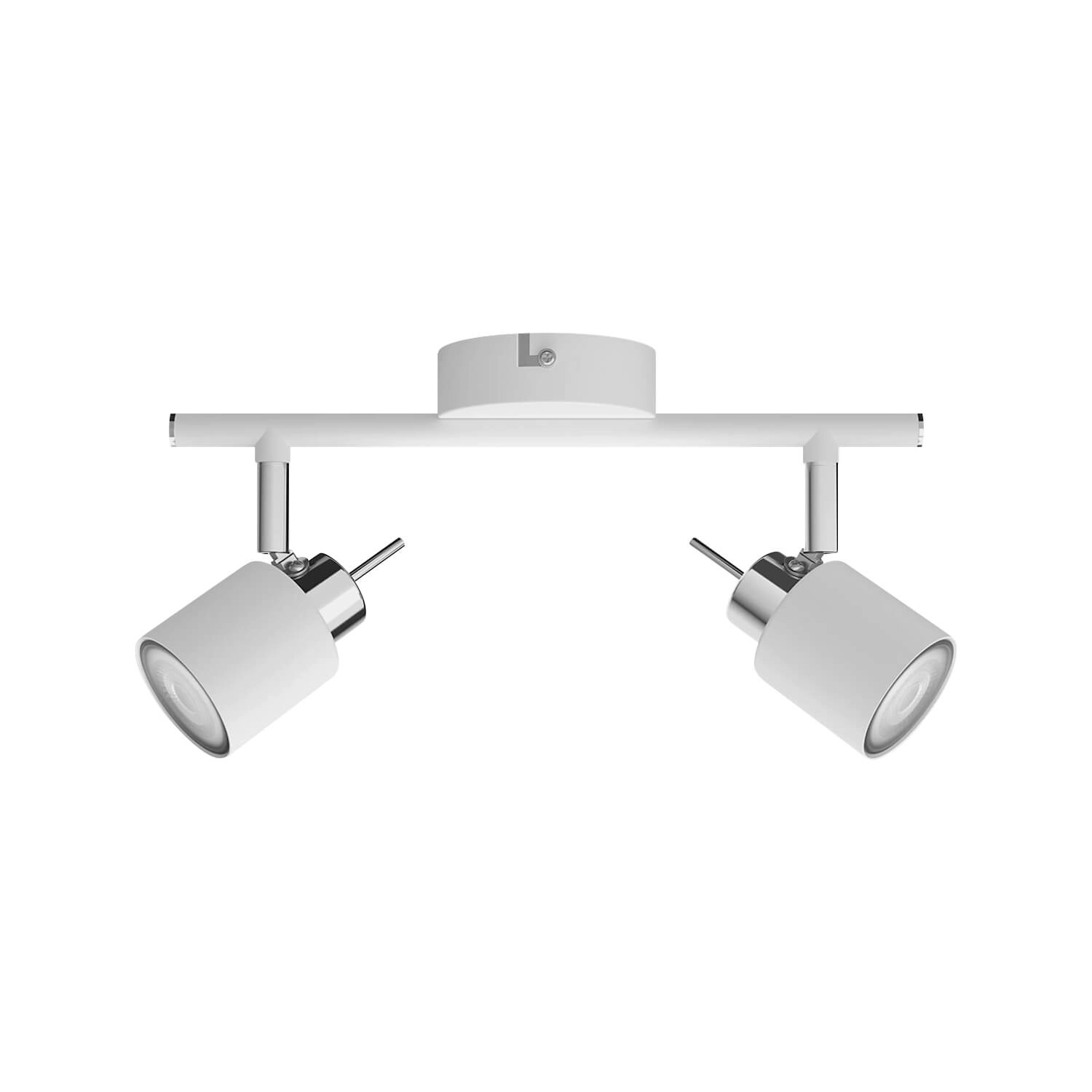 FOCO SOBREPUESTO CIELO / MURO PHILIPS MERANTI DOBLE DIRIGIBLE (SIN AMPOLLETA GU10) BLANCO (929003253601)