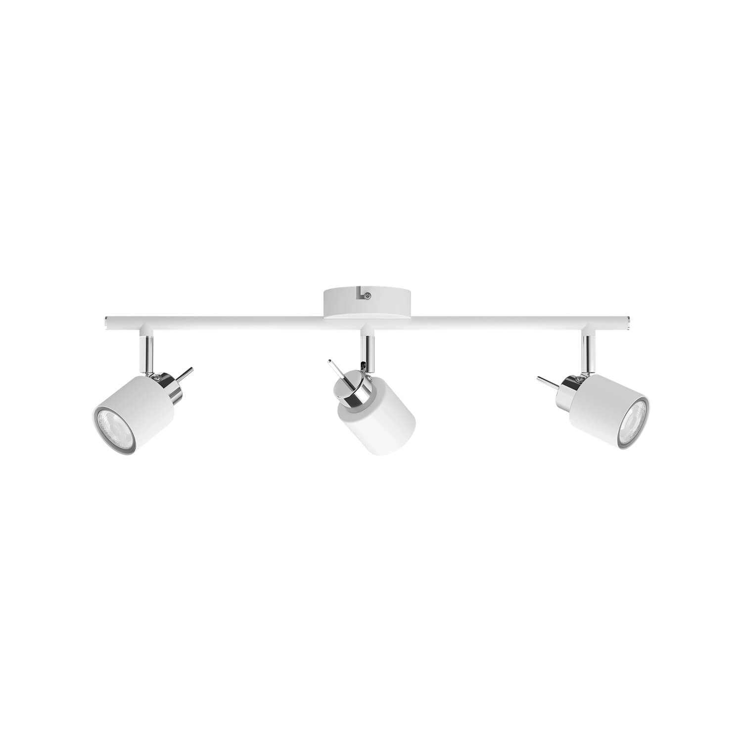 FOCO SOBREPUESTO CIELO / MURO PHILIPS MERANTI TRIPLE DIRIGIBLE (SIN AMPOLLETA GU10) BLANCO (929003253701)