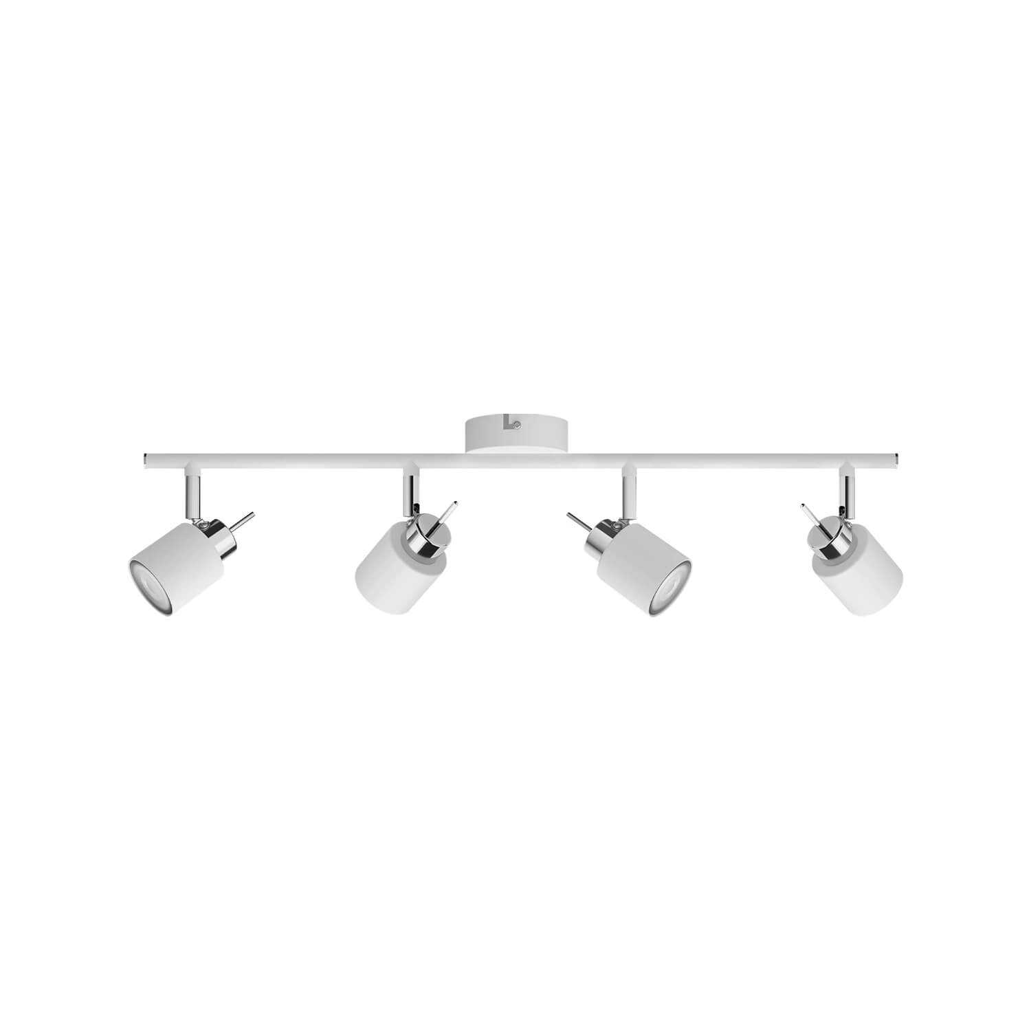 FOCO SOBREPUESTO CIELO / MURO PHILIPS MERANTI CUÁDRUPLE DIRIGIBLE (SIN AMPOLLETA GU10) BLANCO (929003253801)