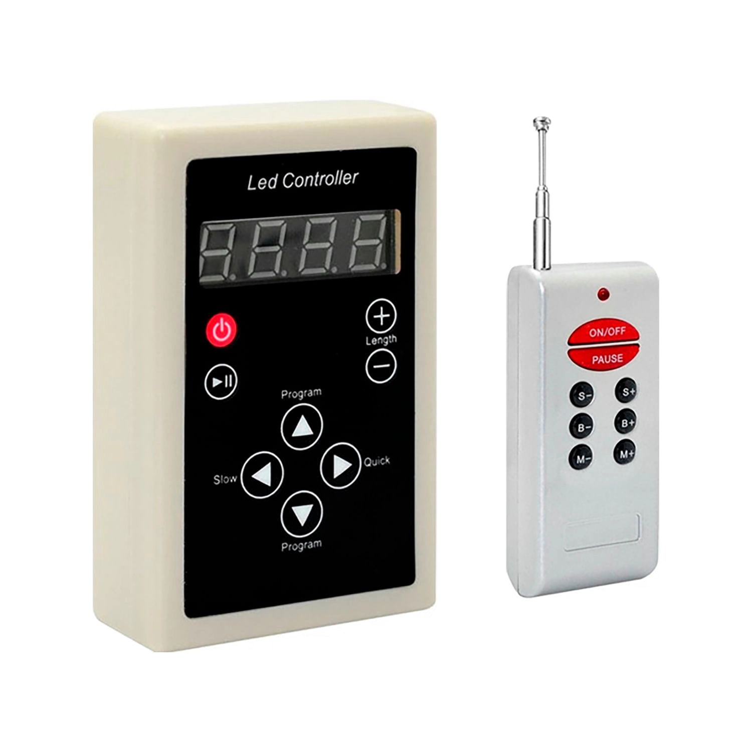 CONTROLADOR LED STUDIO PARA CINTA DIGITAL TIPO 1903 NEGRO GRIS