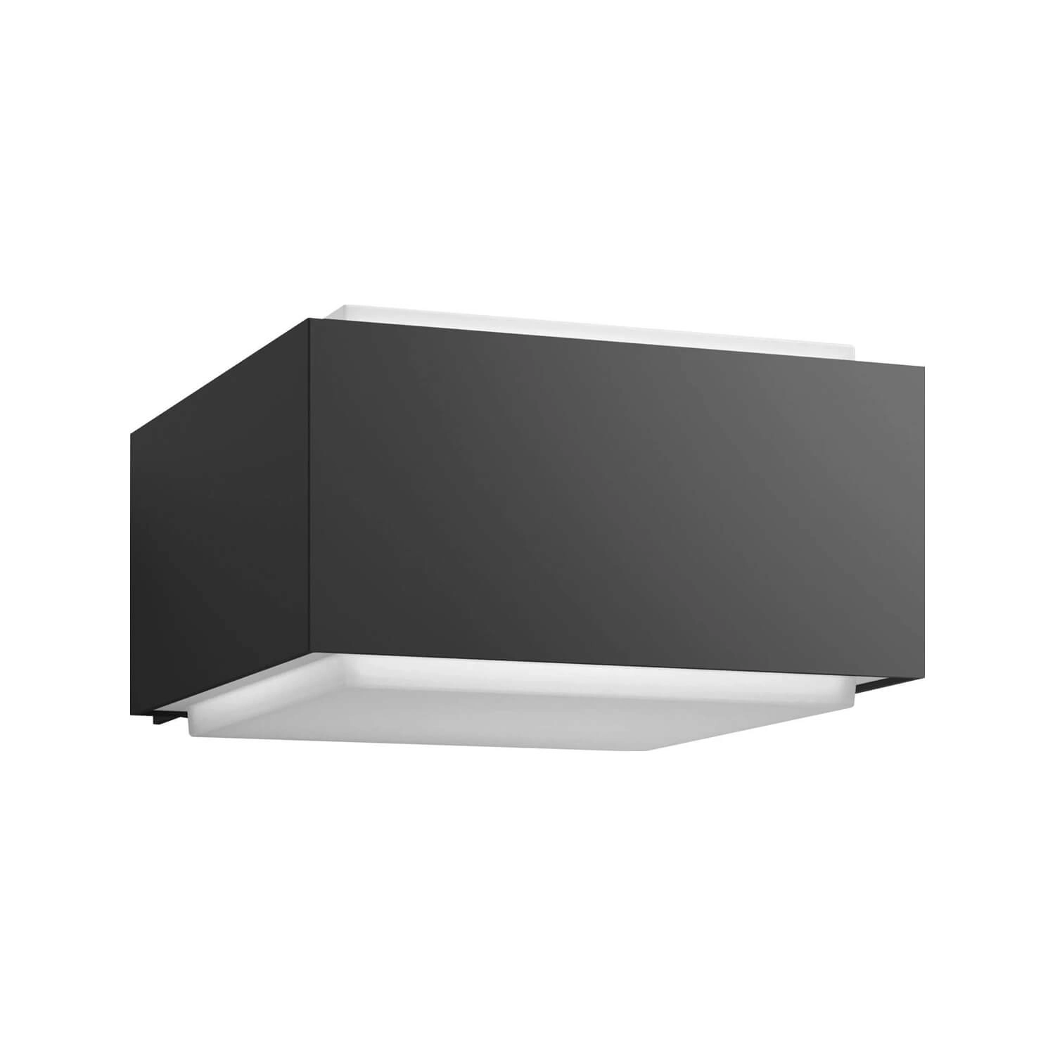 APLIQUÉ MURO PHILIPS HEDGEHOG IP44 (SIN AMPOLLETA E27) NEGRO (915005361101)