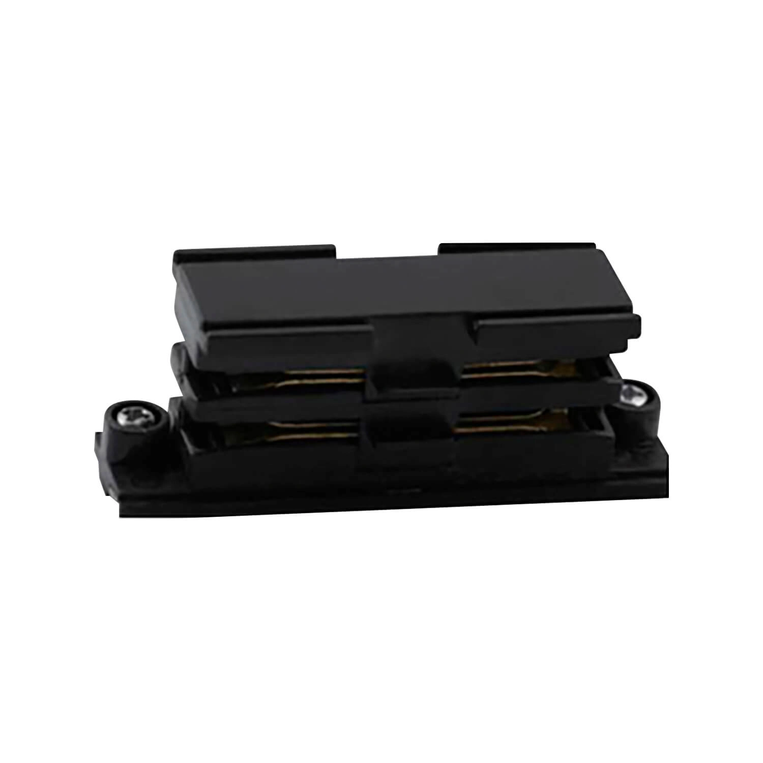 CONECTOR RECTO LED STUDIO TRIFÁSICA 220V NEGRO