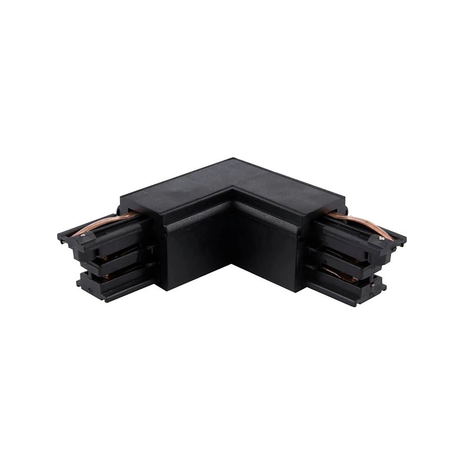CONECTOR EN L LED STUDIO TRIFÁSICA 220V NEGRO