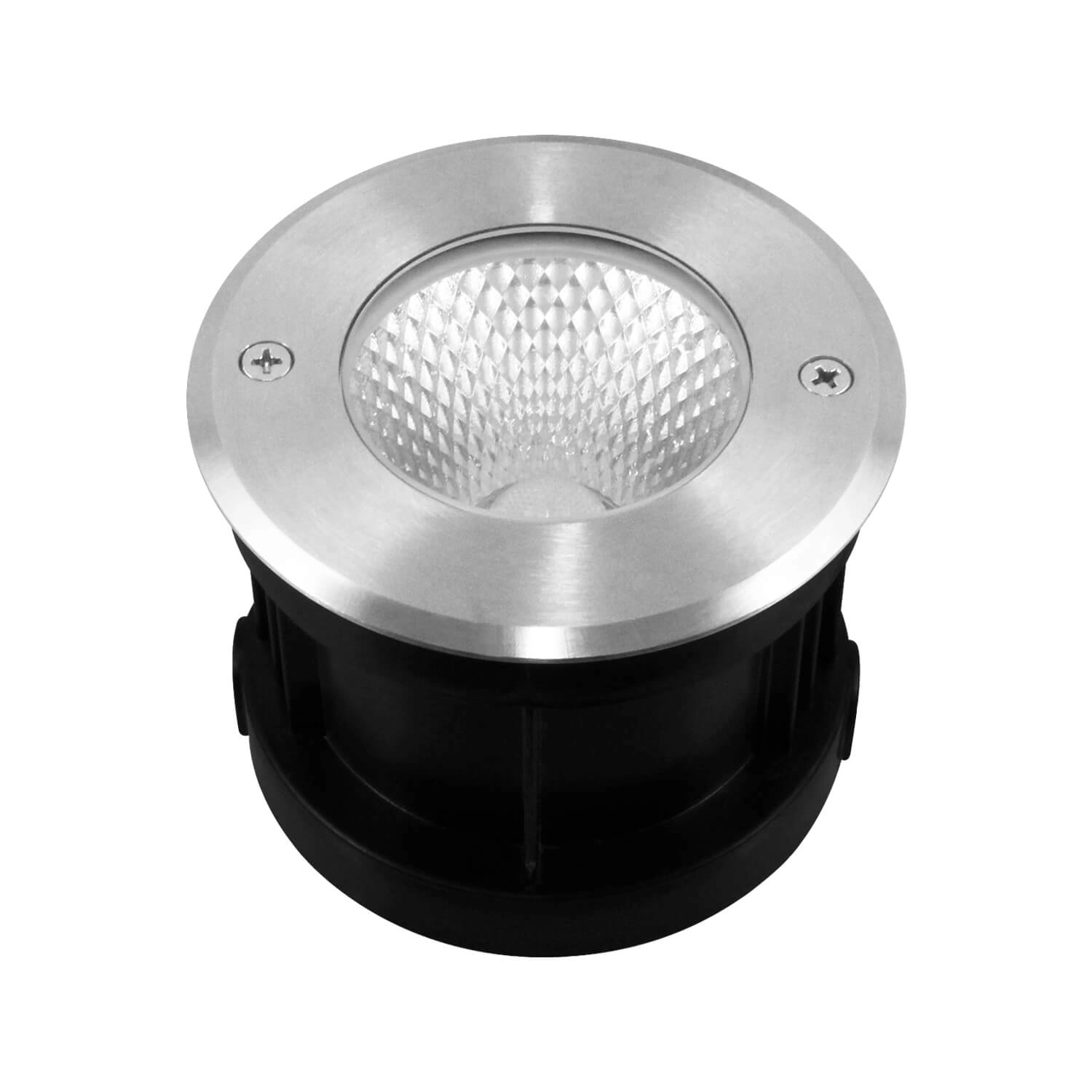 EMBUTIDO DE PISO LED STUDIO 7W LUZ CÁLIDA (3000K) IP67 PLATEADO