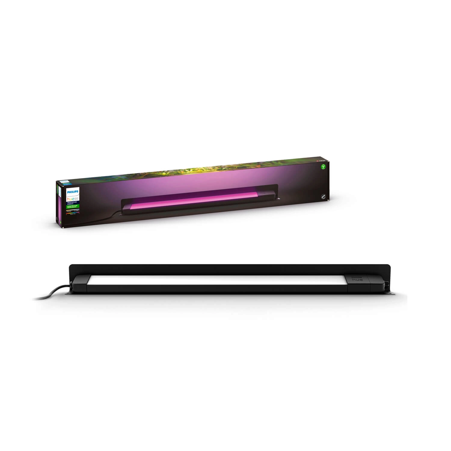APLIQUÉ LINEAL PHILIPS HUE AMARANT 20W LUZ RGB Y CÁLIDA (2000K) A FRÍA (6000K) LUZ IP65 NEGRO (915005843401)