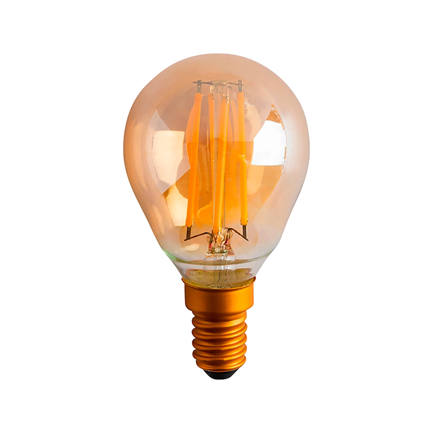 AMPOLLETA E14 LED STUDIO MINI GLOBO FILAMENTO 4W LUZ CÁLIDA (2700K) ÁMBAR