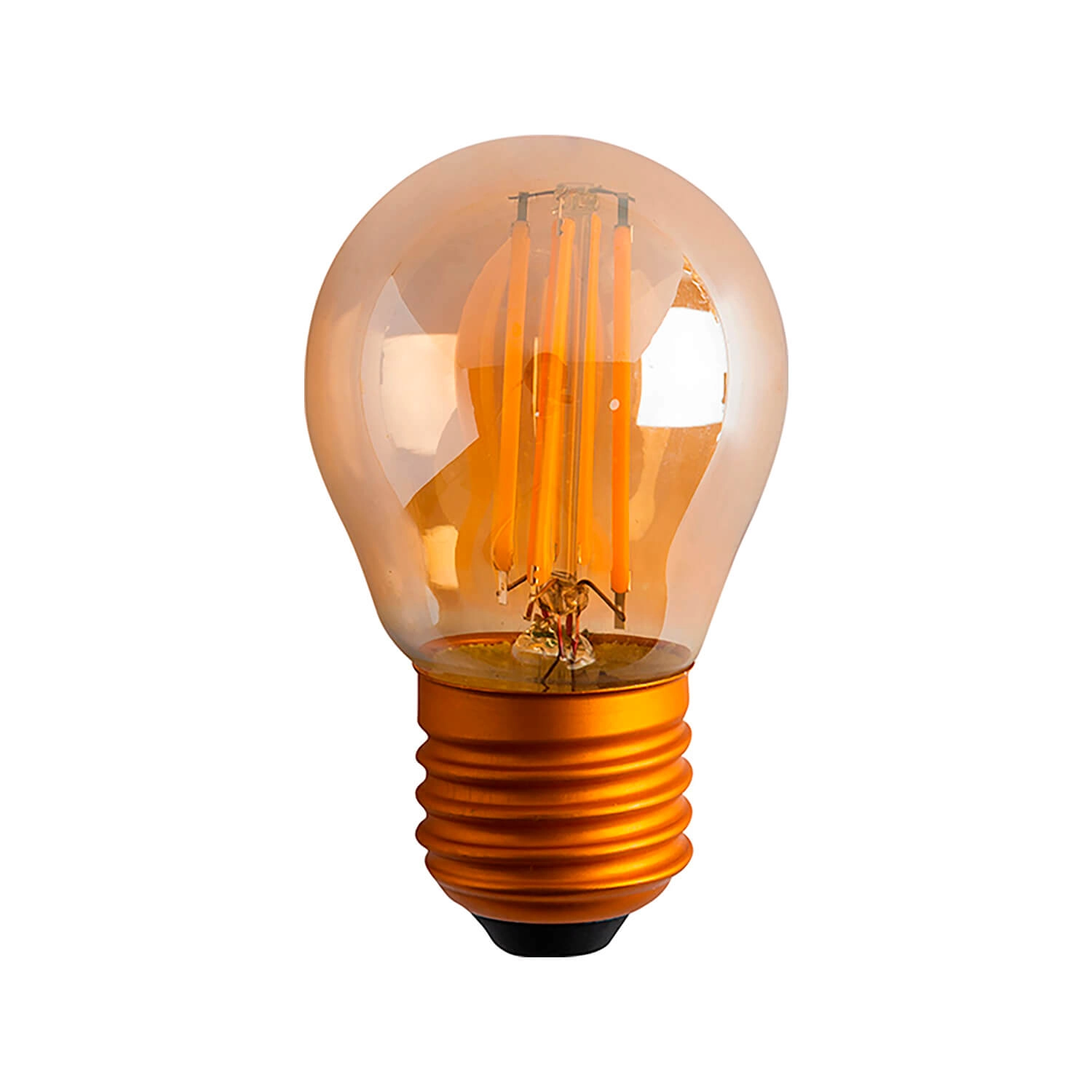 AMPOLLETA E27 LED STUDIO MINI GLOBO FILAMENTO 4W LUZ CÁLIDA (2700K) ÁMBAR
