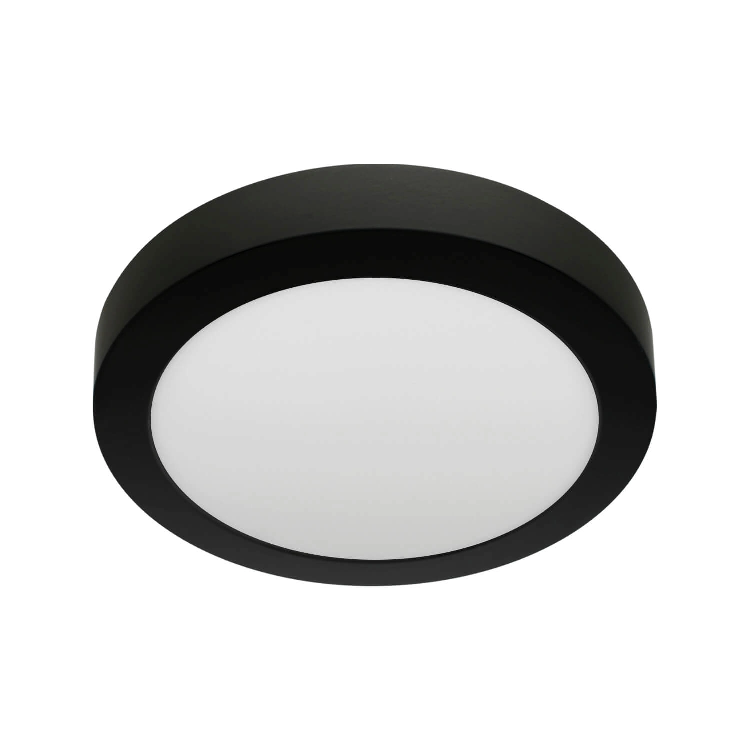 PLAFÓN SOBREPUESTO LED STUDIO REDONDO 18W LUZ CÁLIDA (3000K) A FRÍA (6500K) IP42 Ø23X2.5CM NEGRO