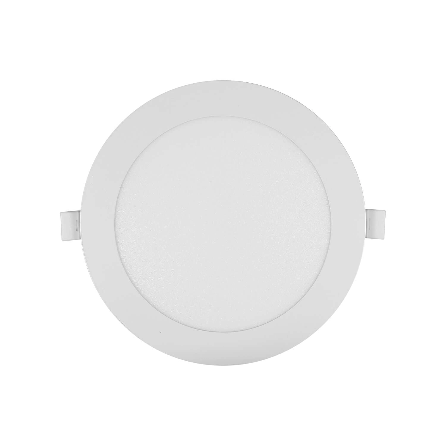 PANEL SLIM LED STUDIO ALUM REDONDO 18W LUZ CÁLIDA (3000K) Ø22X1.2CM BLANCO