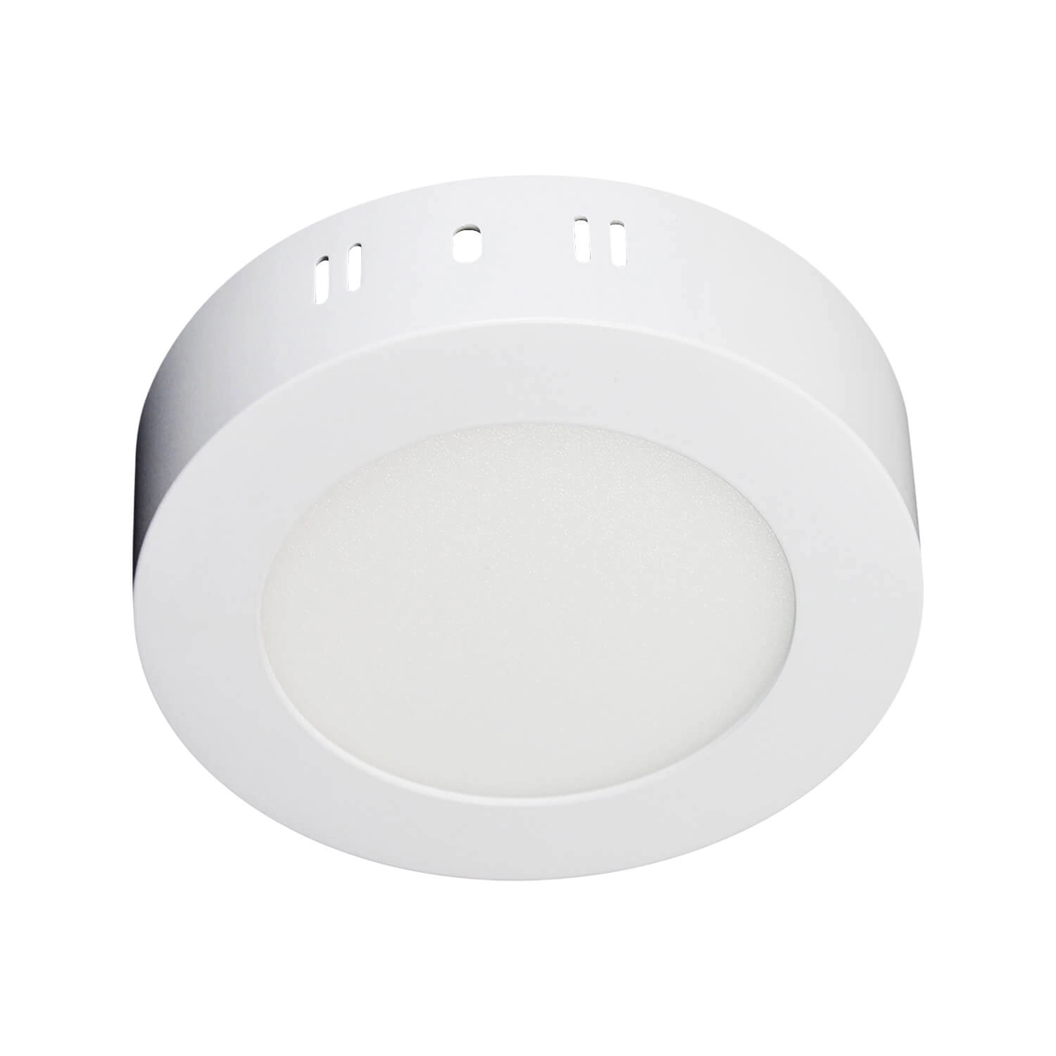 PLAFÓN LED STUDIO ALUM REDONDO 6W LUZ CÁLIDA (3000K) IP20 Ø11.5X3.4CM BLANCO