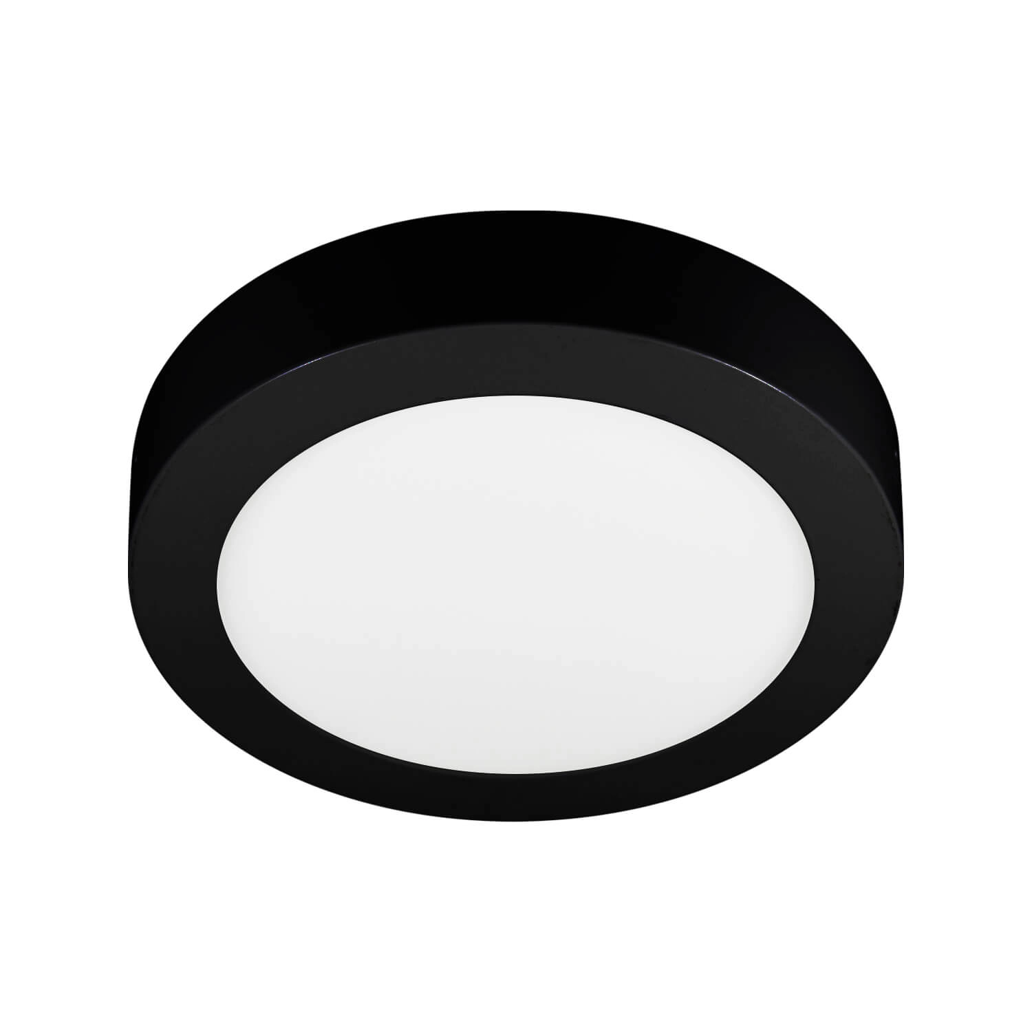 PLAFÓN LED STUDIO ALUM REDONDO 12W LUZ CÁLIDA (3000K) IP20 Ø16.2X3.4CM NEGRO