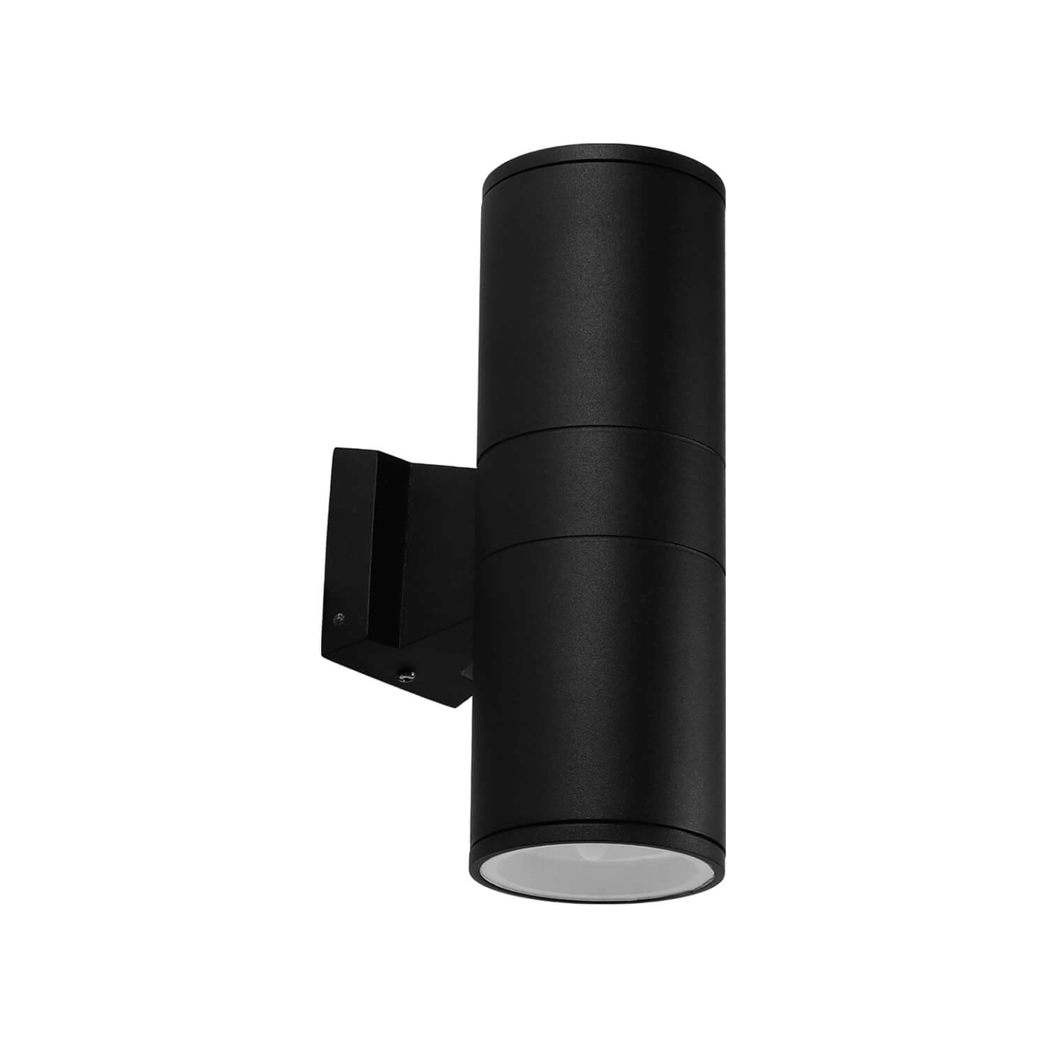 APLIQUÉ MURO LED STUDIO BIFOCAL CILÍNDRICO SMALL 20W LUZ CÁLIDA (3000K) IP65 NEGRO