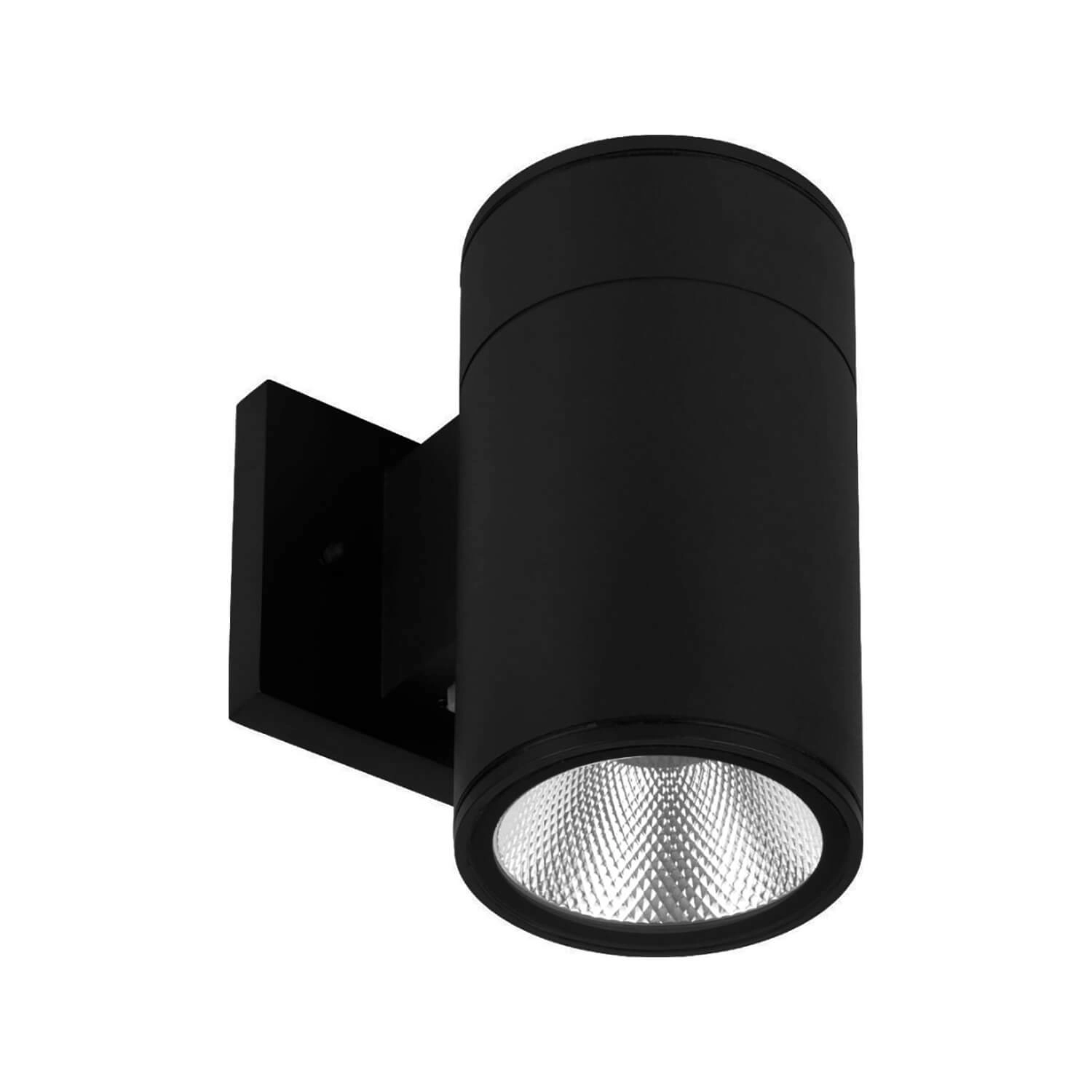 APLIQUÉ MURO LED STUDIO BIFOCAL CILÍNDRICO BIG 60W LUZ CÁLIDA (3000K) IP65 NEGRO
