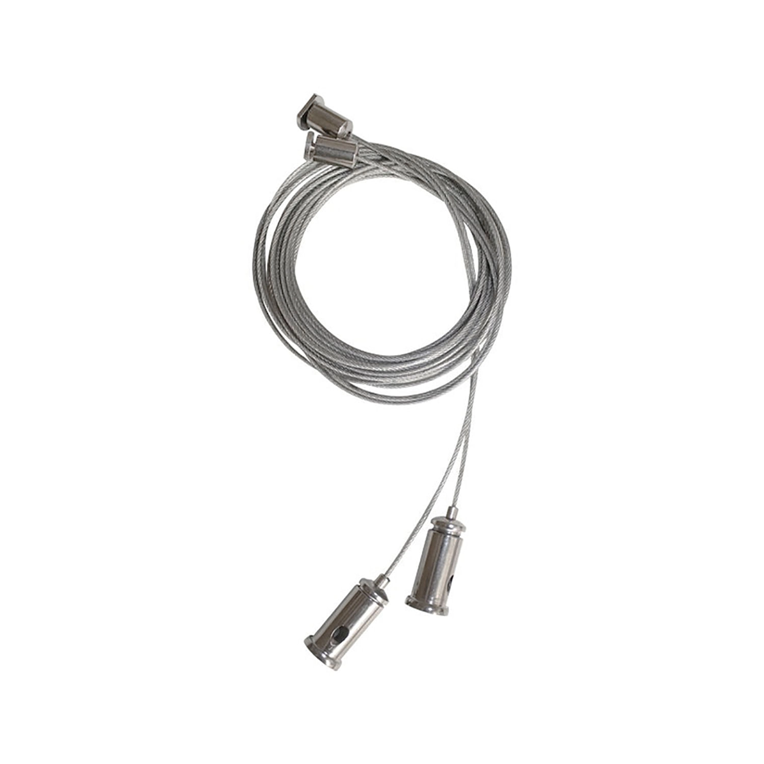 KIT DE 2 PIOLAS DE SUSPENSIÓN LED STUDIO PARA PERFIL (4 METROS) PLATEADO