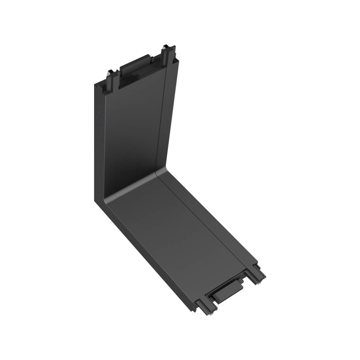CONECTOR INTERNO ÁNGULO LED STUDIO PARA RIEL MAGNÉTICO SLIM NEGRO