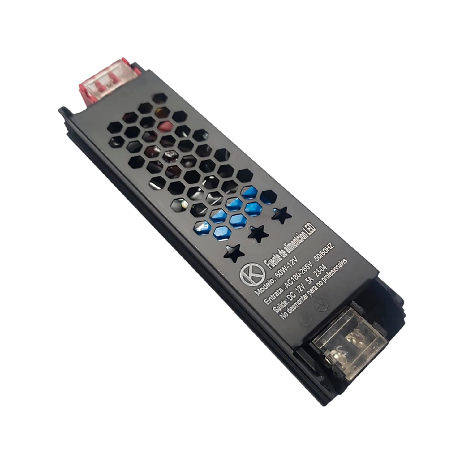 FUENTE DE PODER LED STUDIO 60W 12V 5A IP20 GRIS