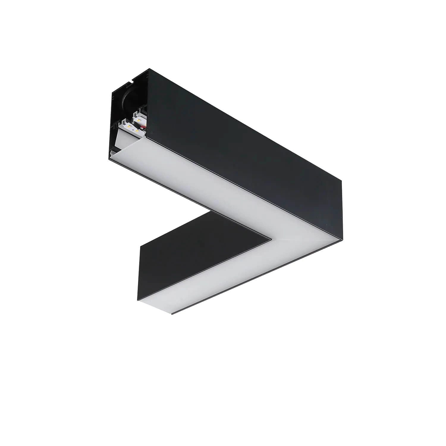 ACCESORIO CONECTOR EN L LED STUDIO PARA LÁMPARA COLGANTE LINEAL C15400098 20W LUZ CÁLIDA (3000K) IP20 H8 3 NEGRO